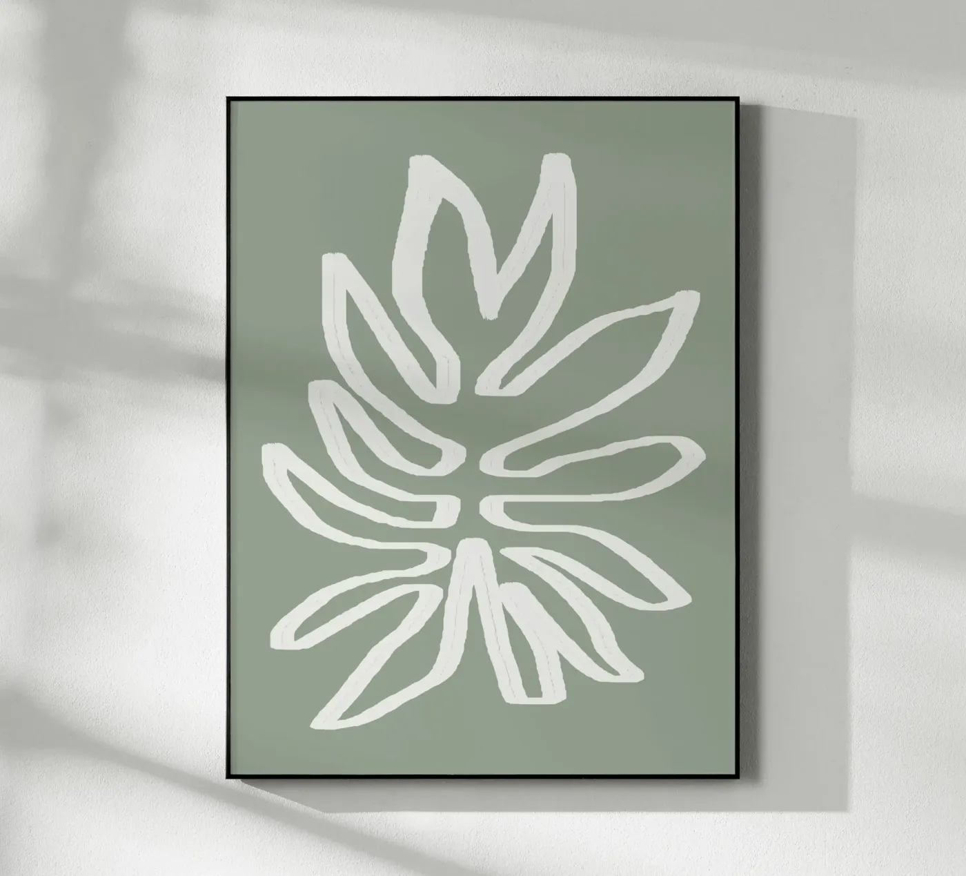 Abstract Leaf Acryl-Glas von Flow Line