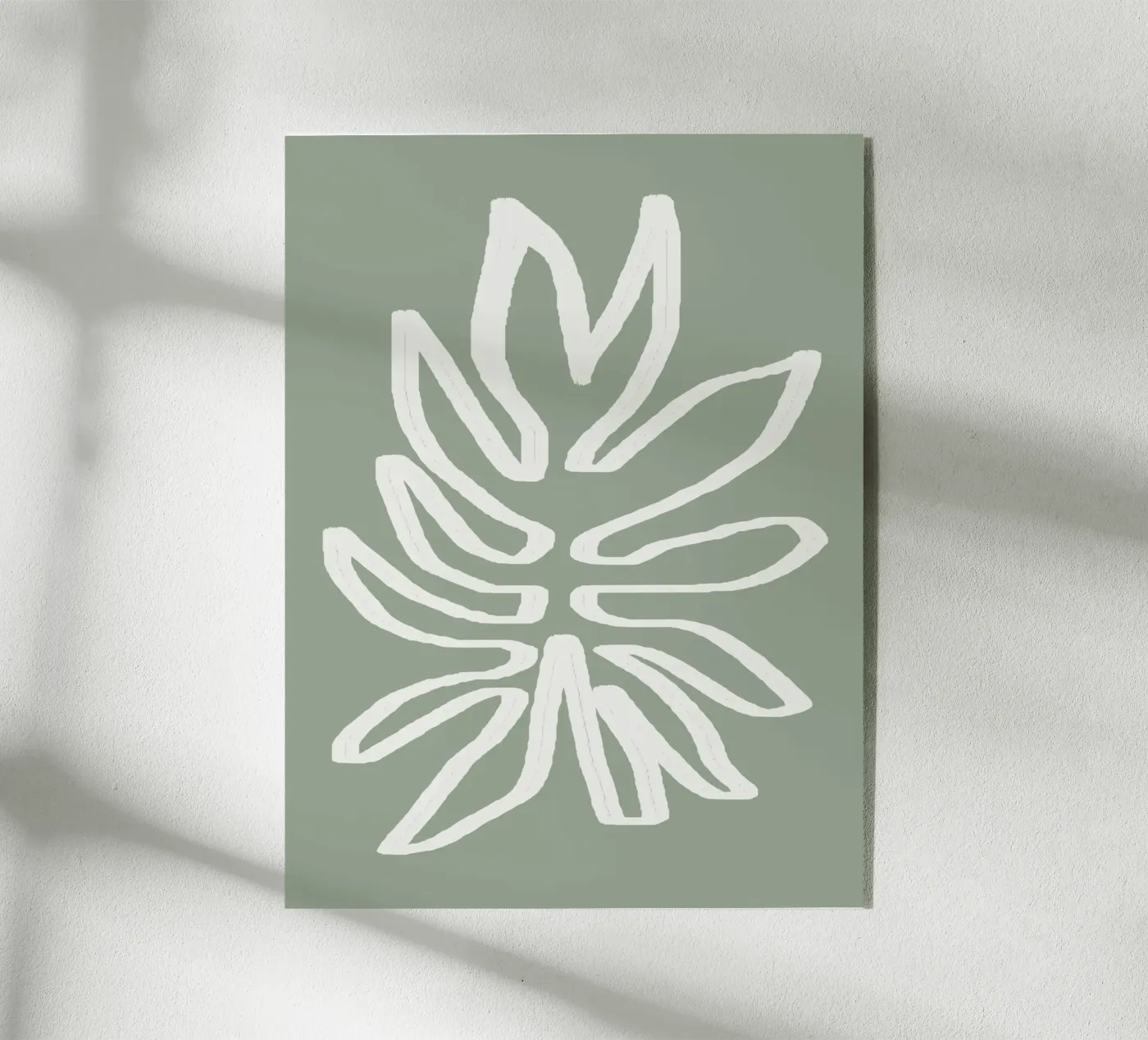 Abstract Leaf Acryl-Glas von Flow Line