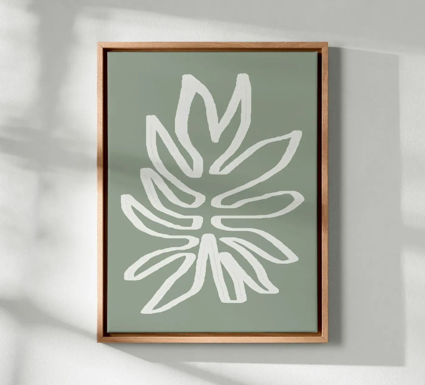 Abstract Leaf tela da Flow Line