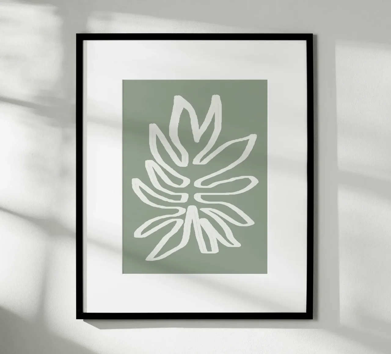 Abstract Leaf poster da Flow Line