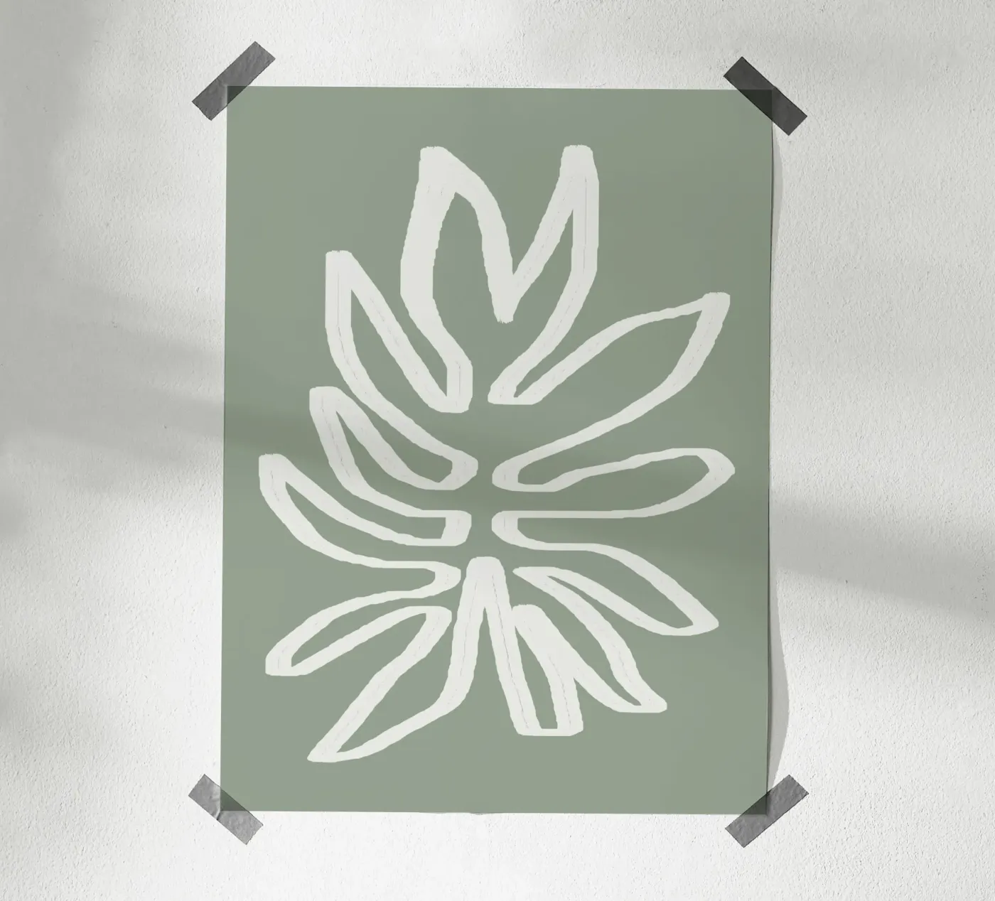 Abstract Leaf poster da Flow Line