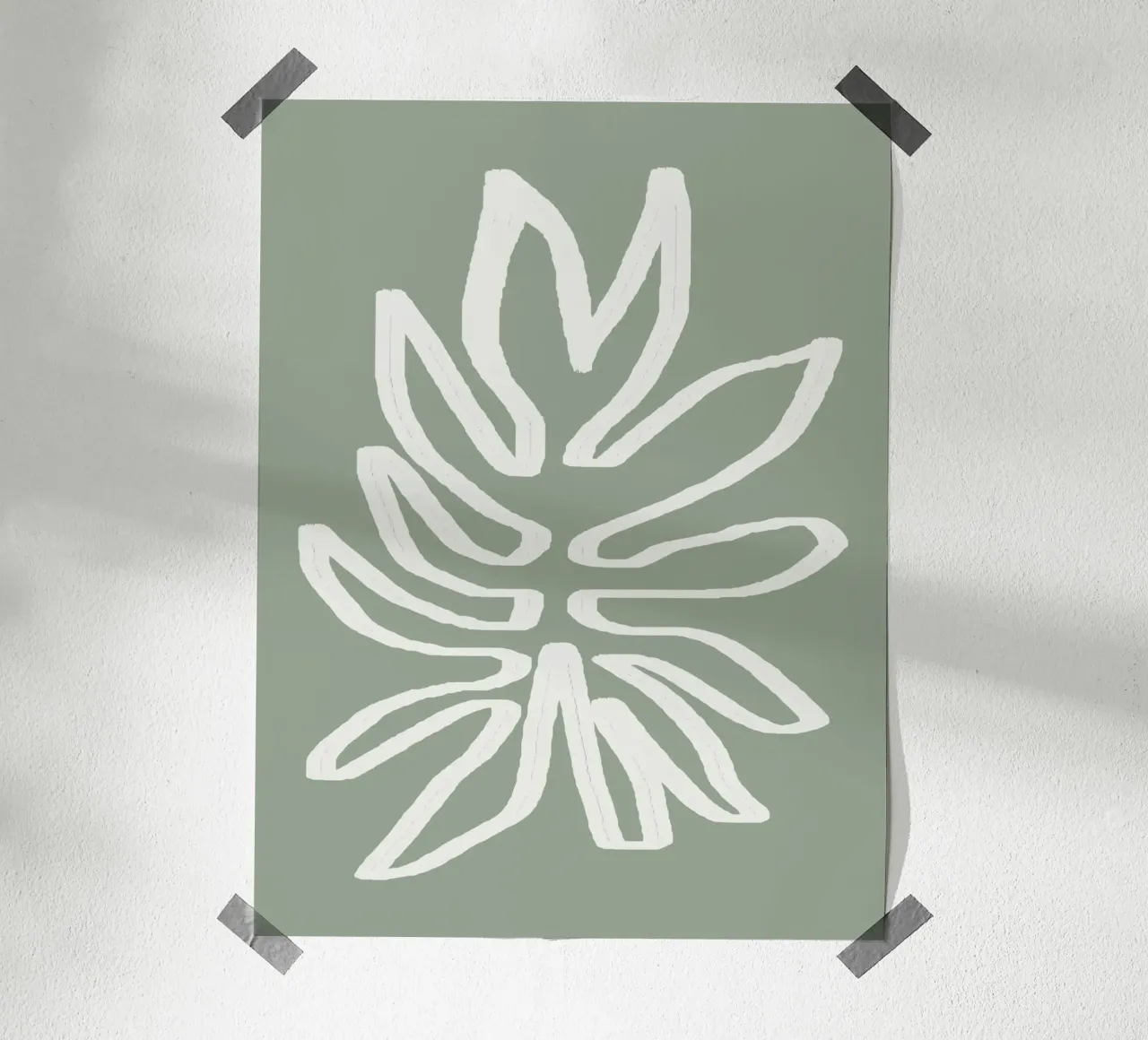 Abstract Leaf poster da Flow Line