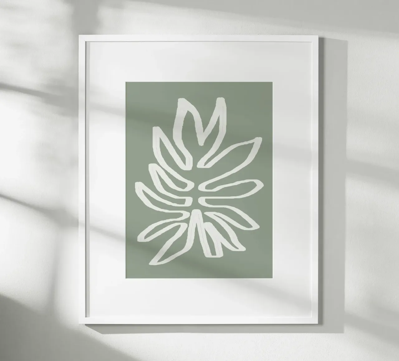 Abstract Leaf poster da Flow Line