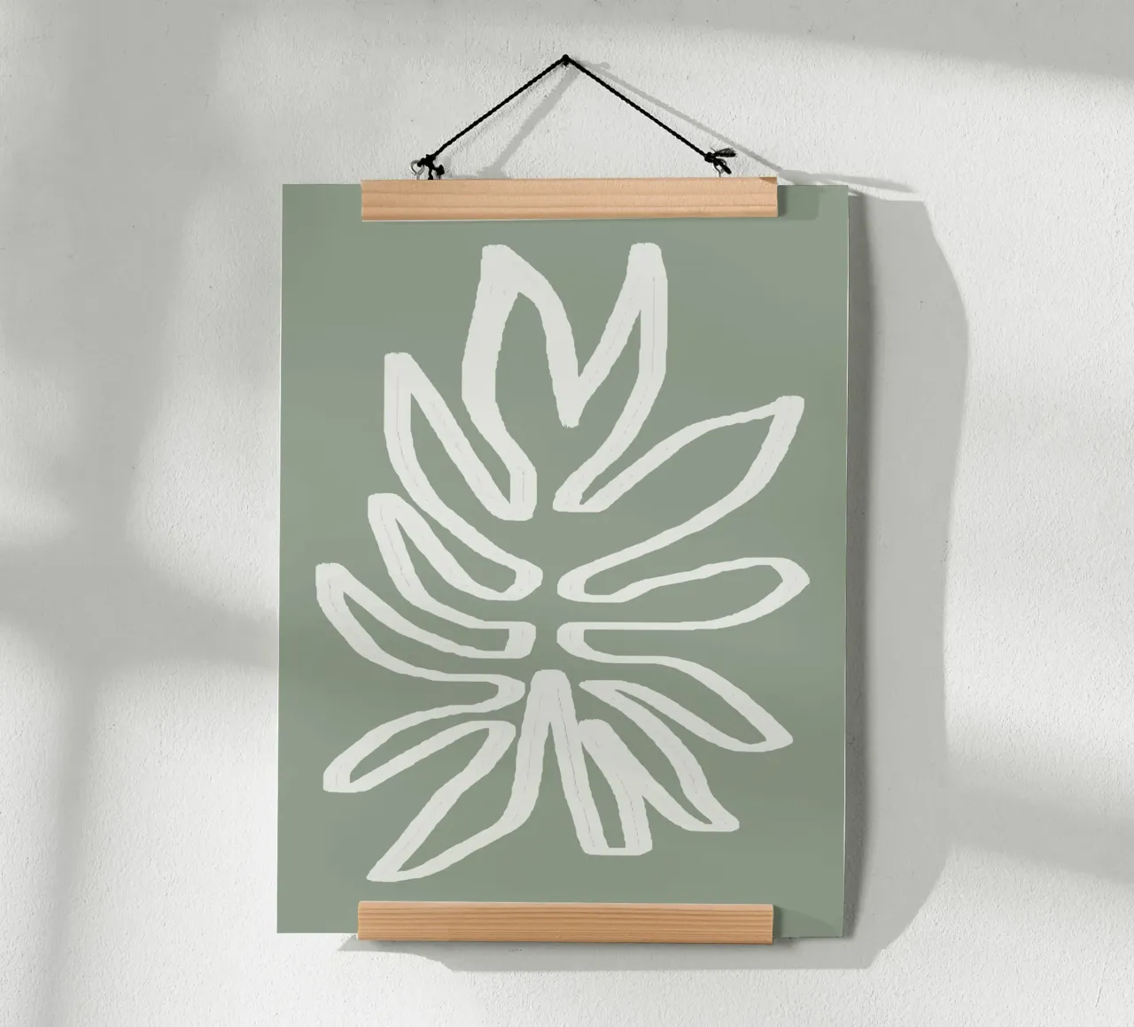 Abstract Leaf poster da Flow Line