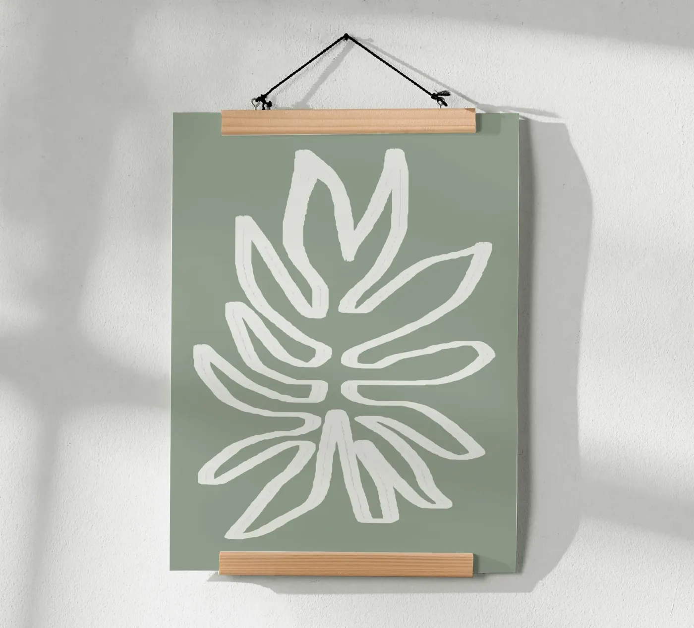 Abstract Leaf poster da Flow Line