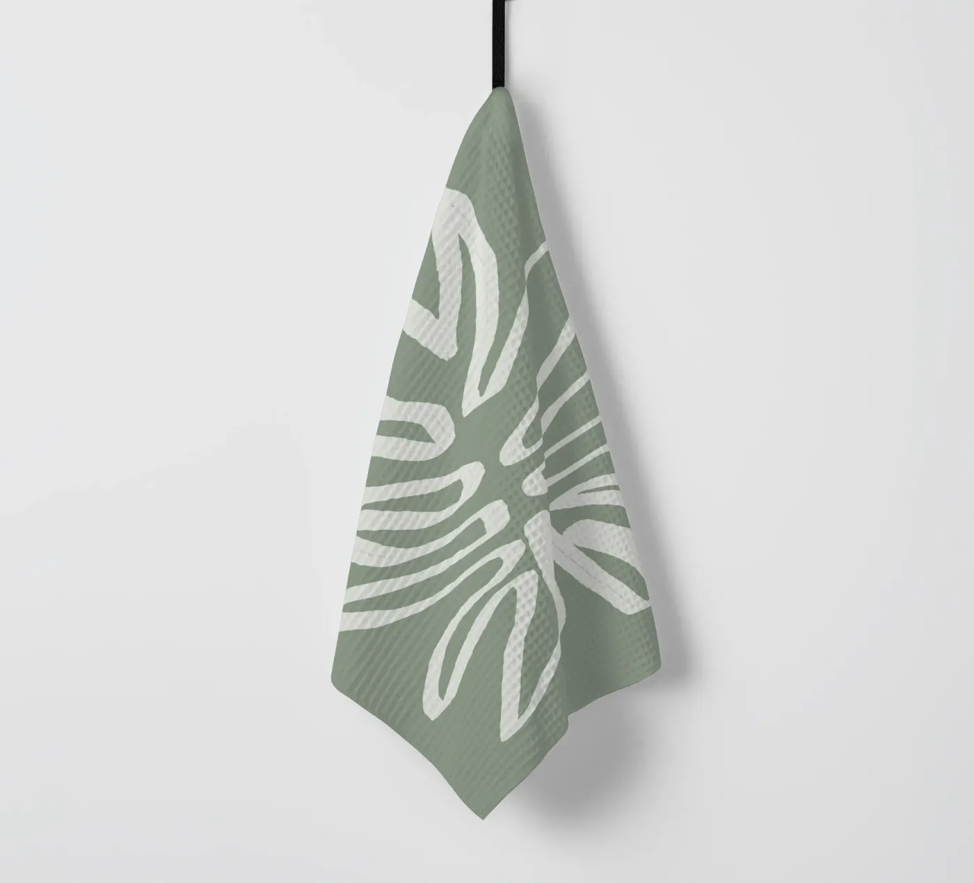 Abstract Leaf Geschirrtuch von Flow Line