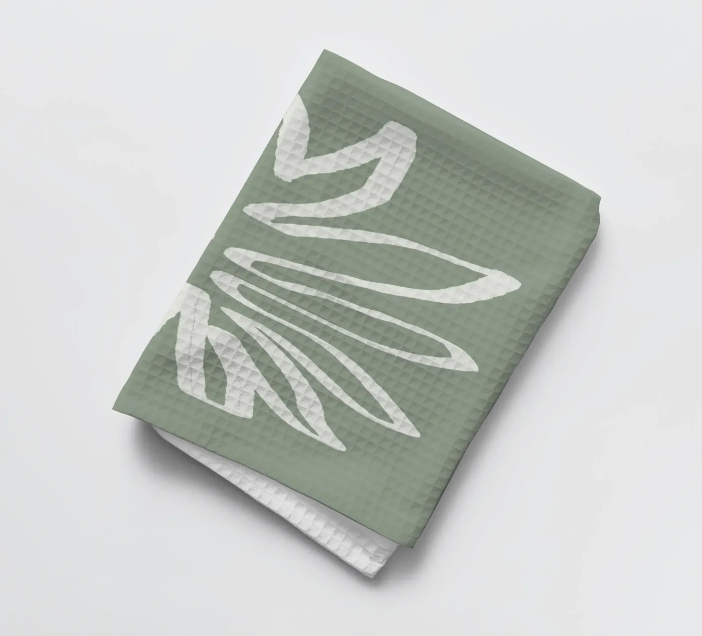 Abstract Leaf Geschirrtuch von Flow Line