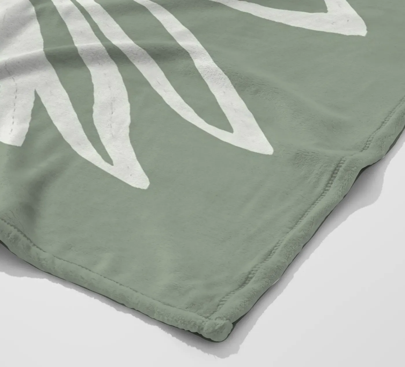 Abstract Leaf fleecedeken van Flow Line