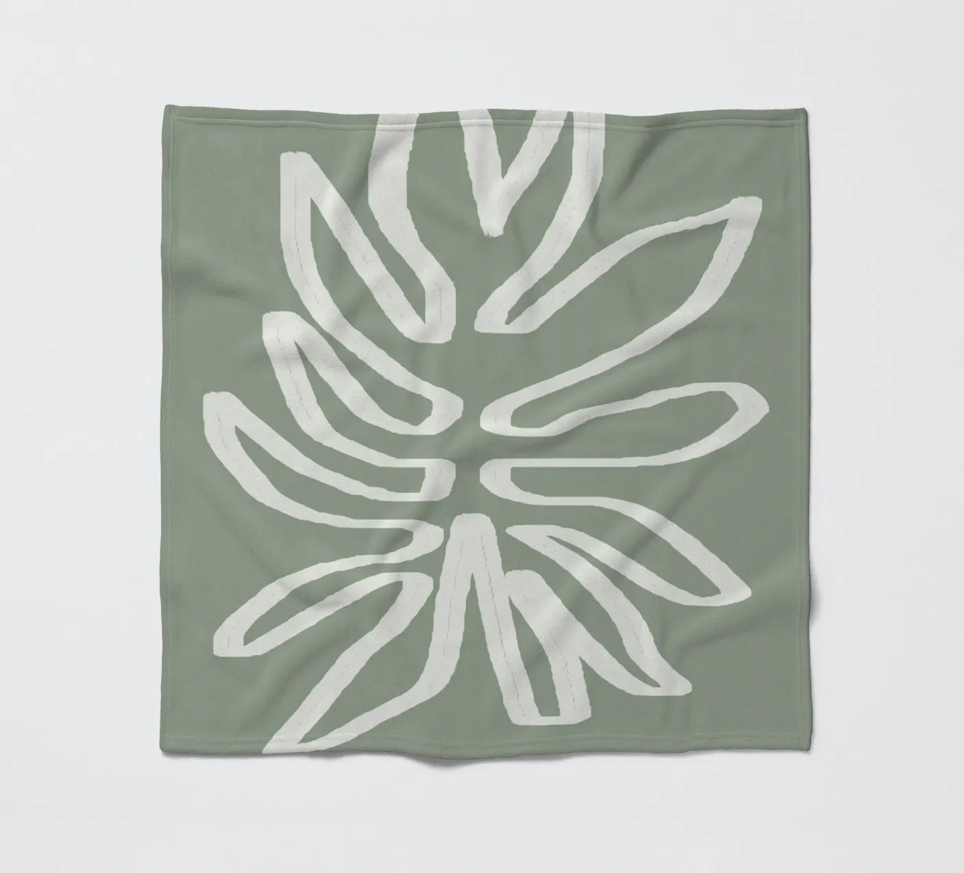 Abstract Leaf fleecedeken van Flow Line