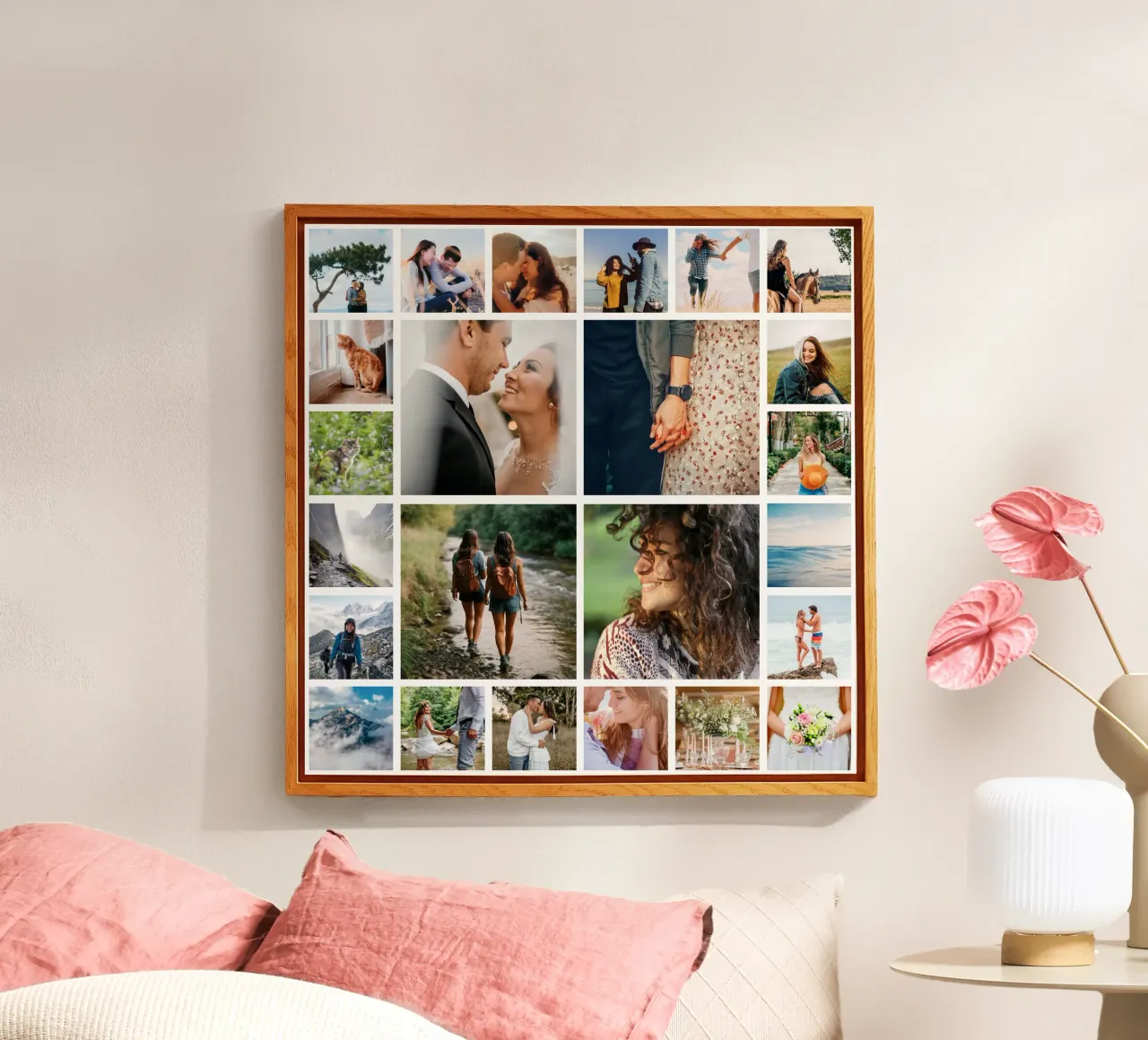 Mosaic photo collage - 24 pictures acrylic glass by Bildschön | Fotocollagen