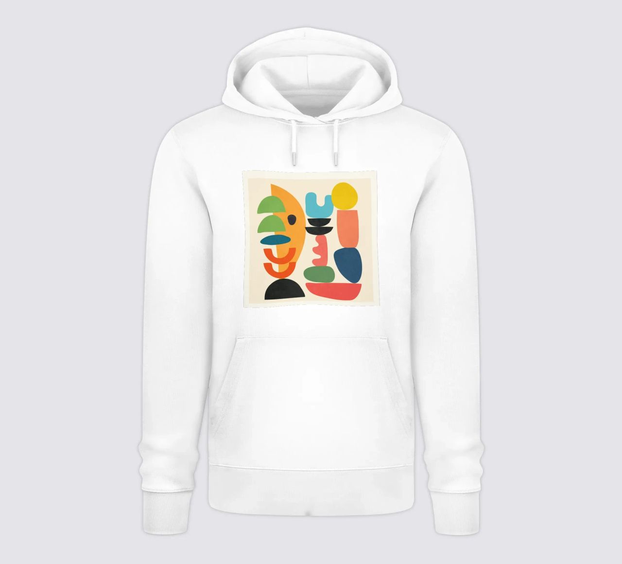 Minimal Abstract Shapes Art 1 felpa con cappuccio da Flow Line