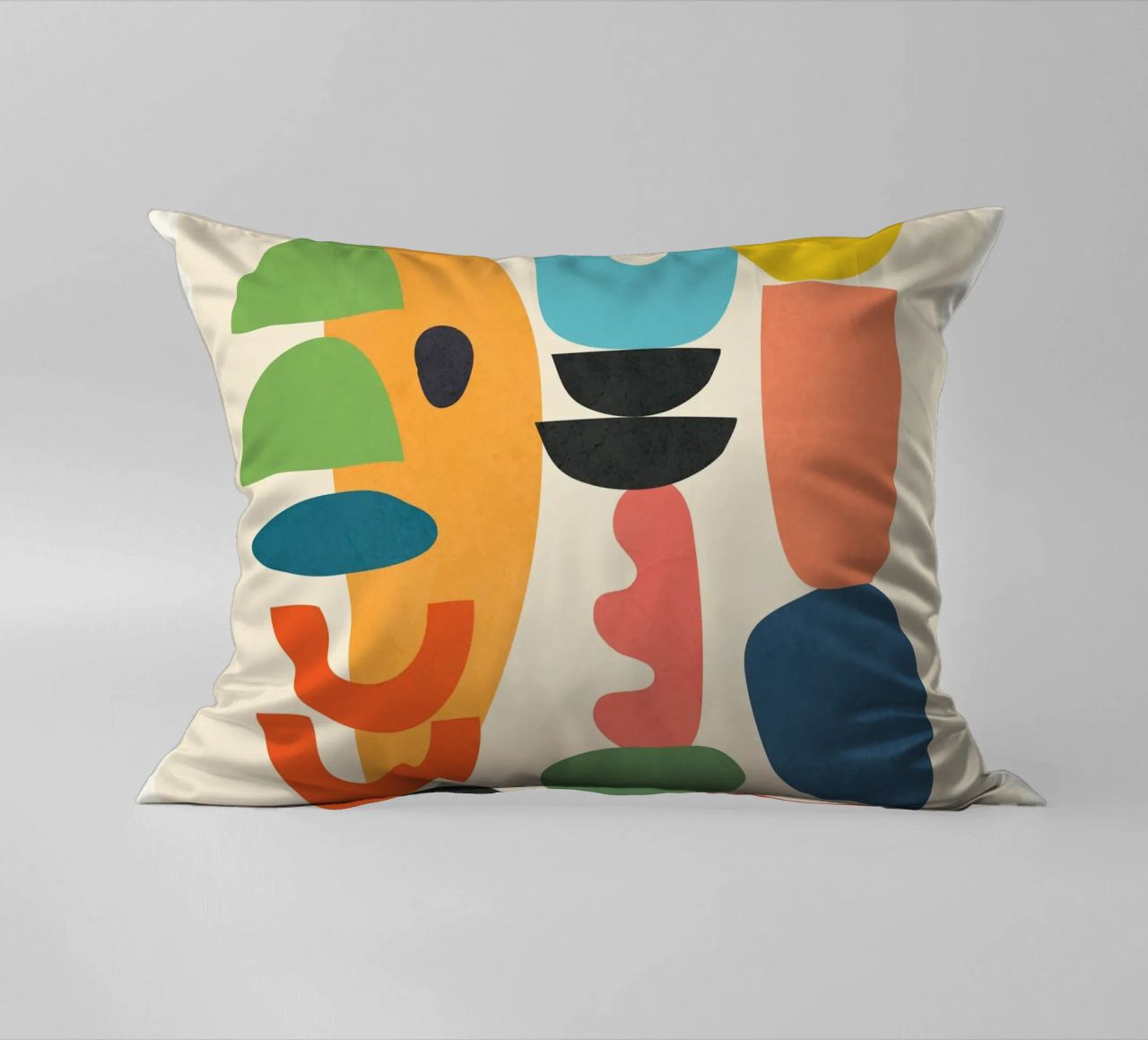 Minimal Abstract Shapes Art 1 cuscino da Flow Line