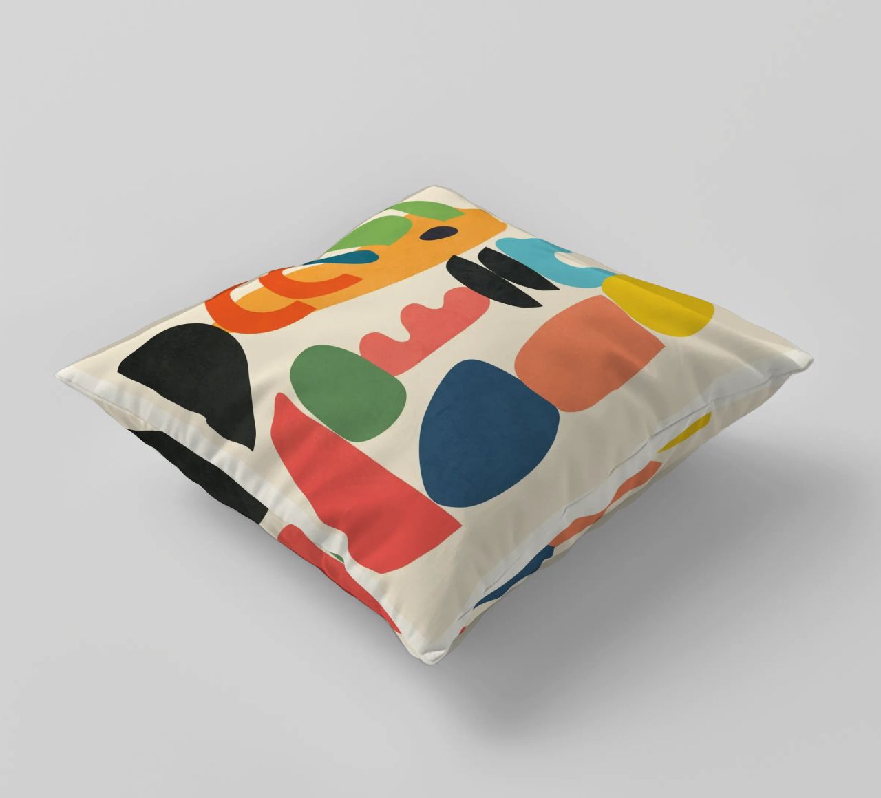 Minimal Abstract Shapes Art 1 cuscino da Flow Line