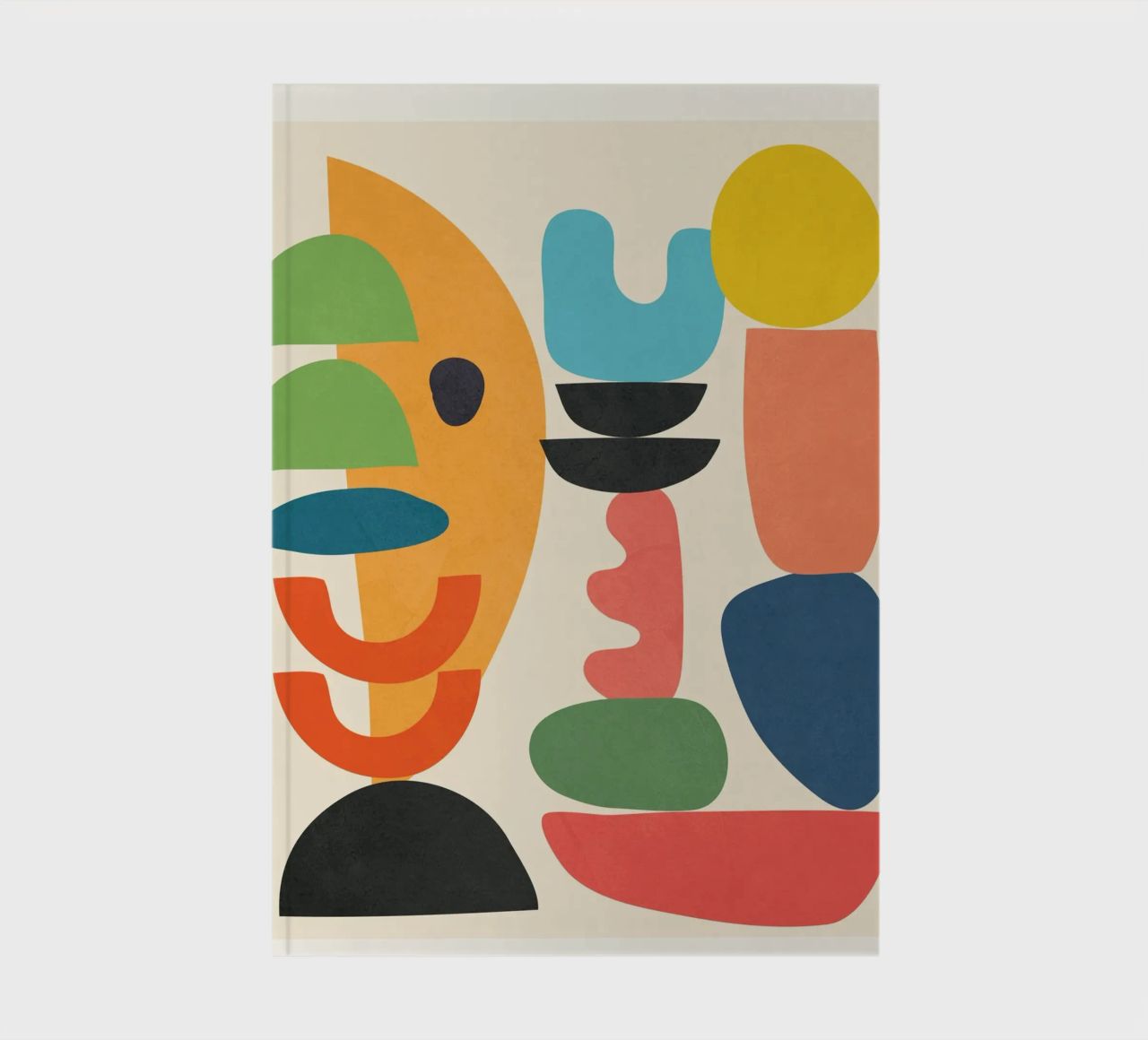 Minimal Abstract Shapes Art 1 notebook by Flow Line