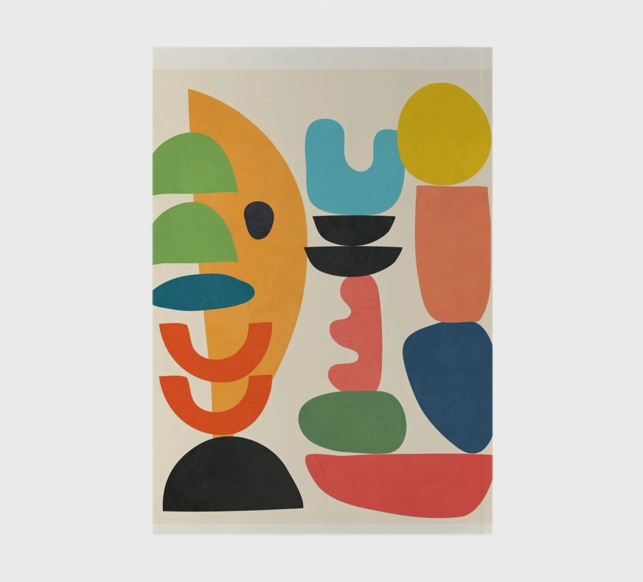 Minimal Abstract Shapes Art 1 notebook by Flow Line