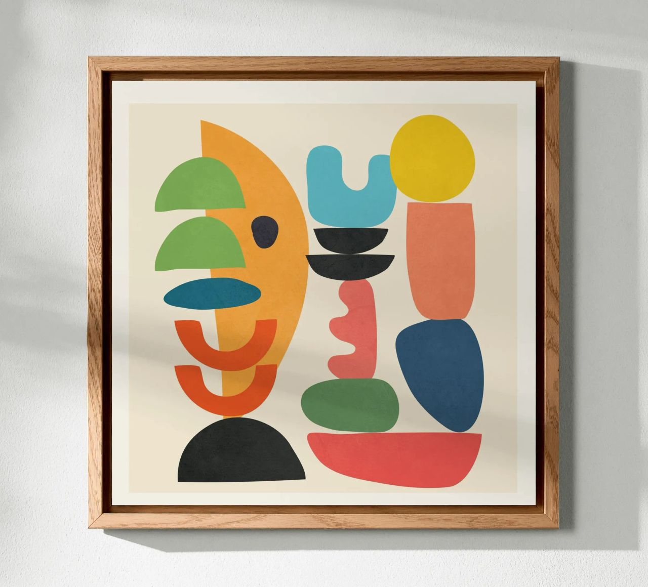Minimal Abstract Shapes Art 1 alluminio dibond da Flow Line