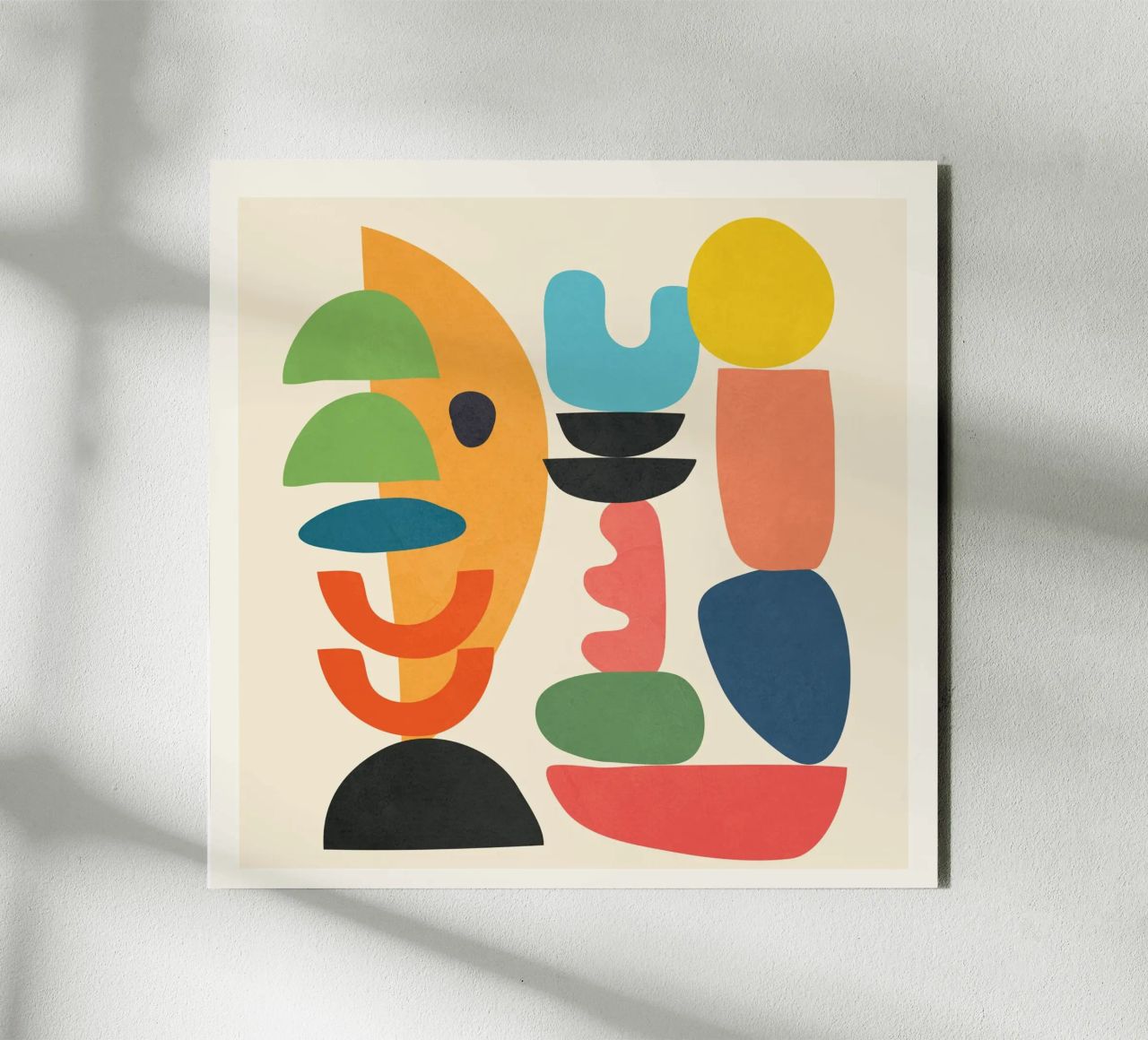 Minimal Abstract Shapes Art 1 alluminio dibond da Flow Line