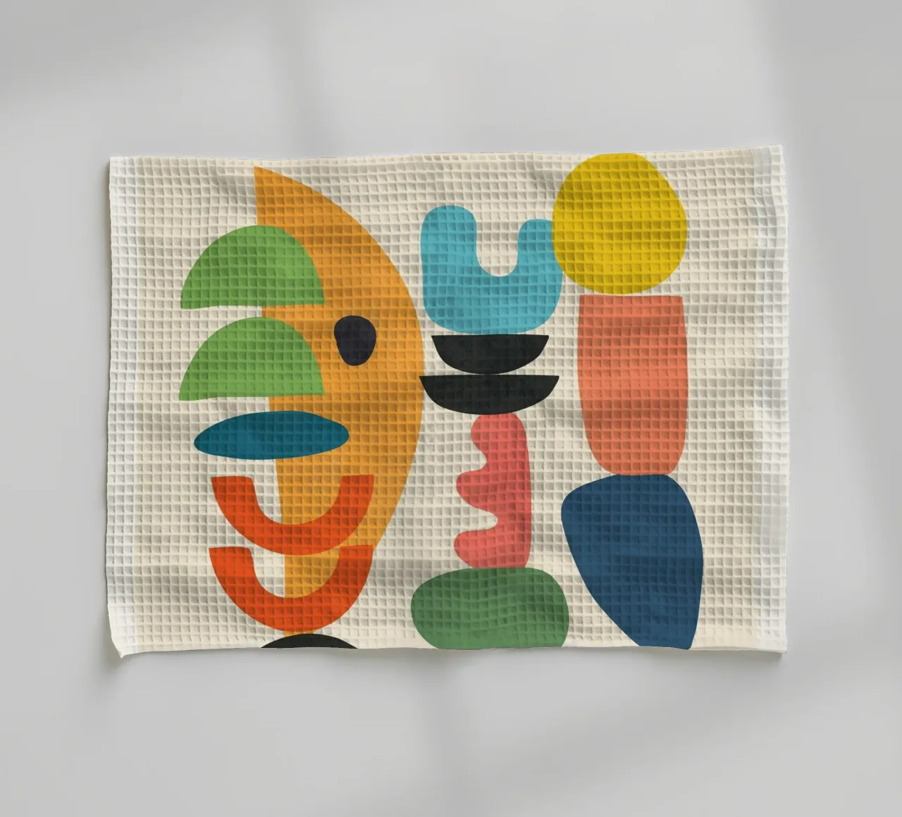 Minimal Abstract Shapes Art 1 canovaccio da cucina da Flow Line