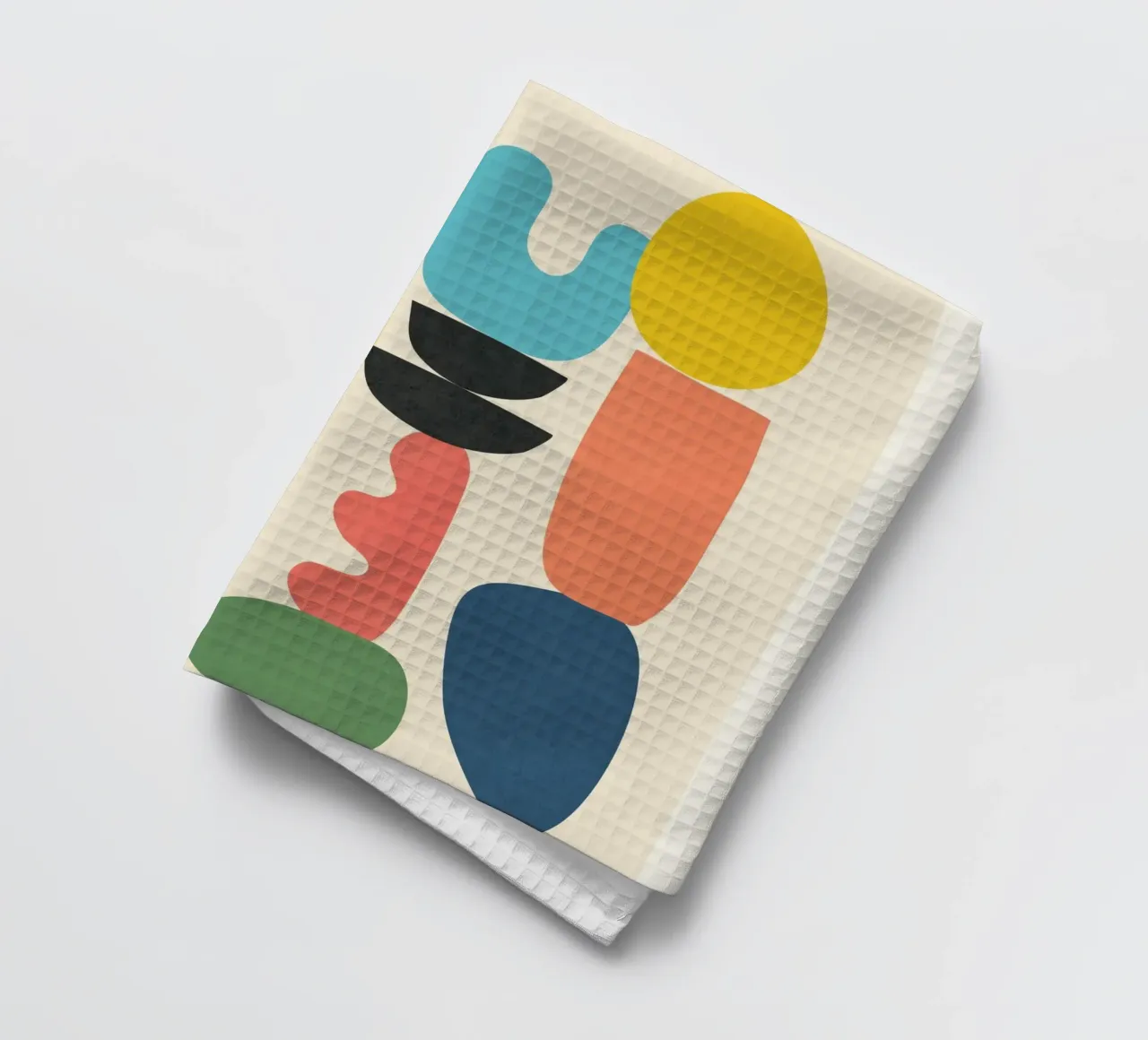 Minimal Abstract Shapes Art 1 canovaccio da cucina da Flow Line