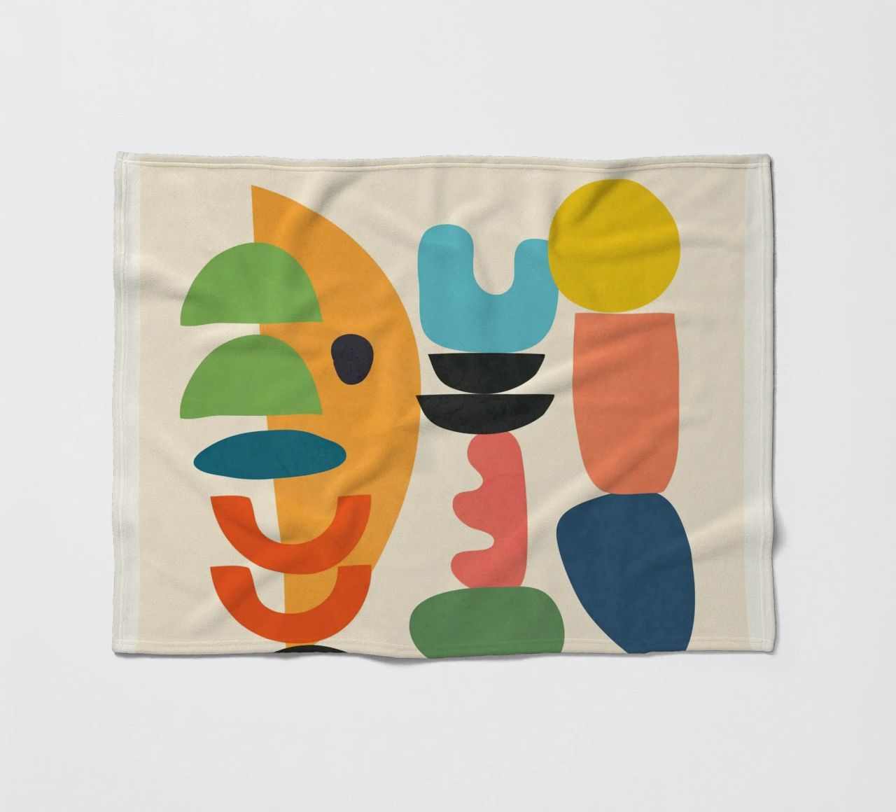 Minimal Abstract Shapes Art 1 coperta in pile da Flow Line