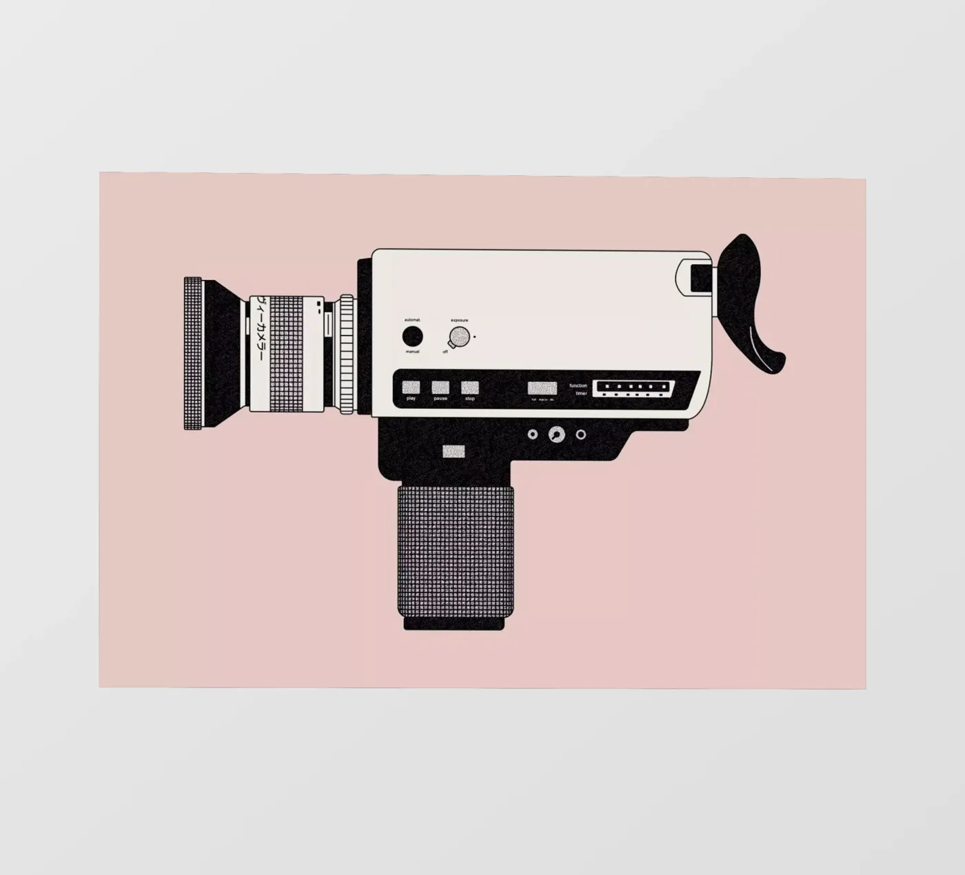 Super 8 Camera backlit folie van Florent Bodart