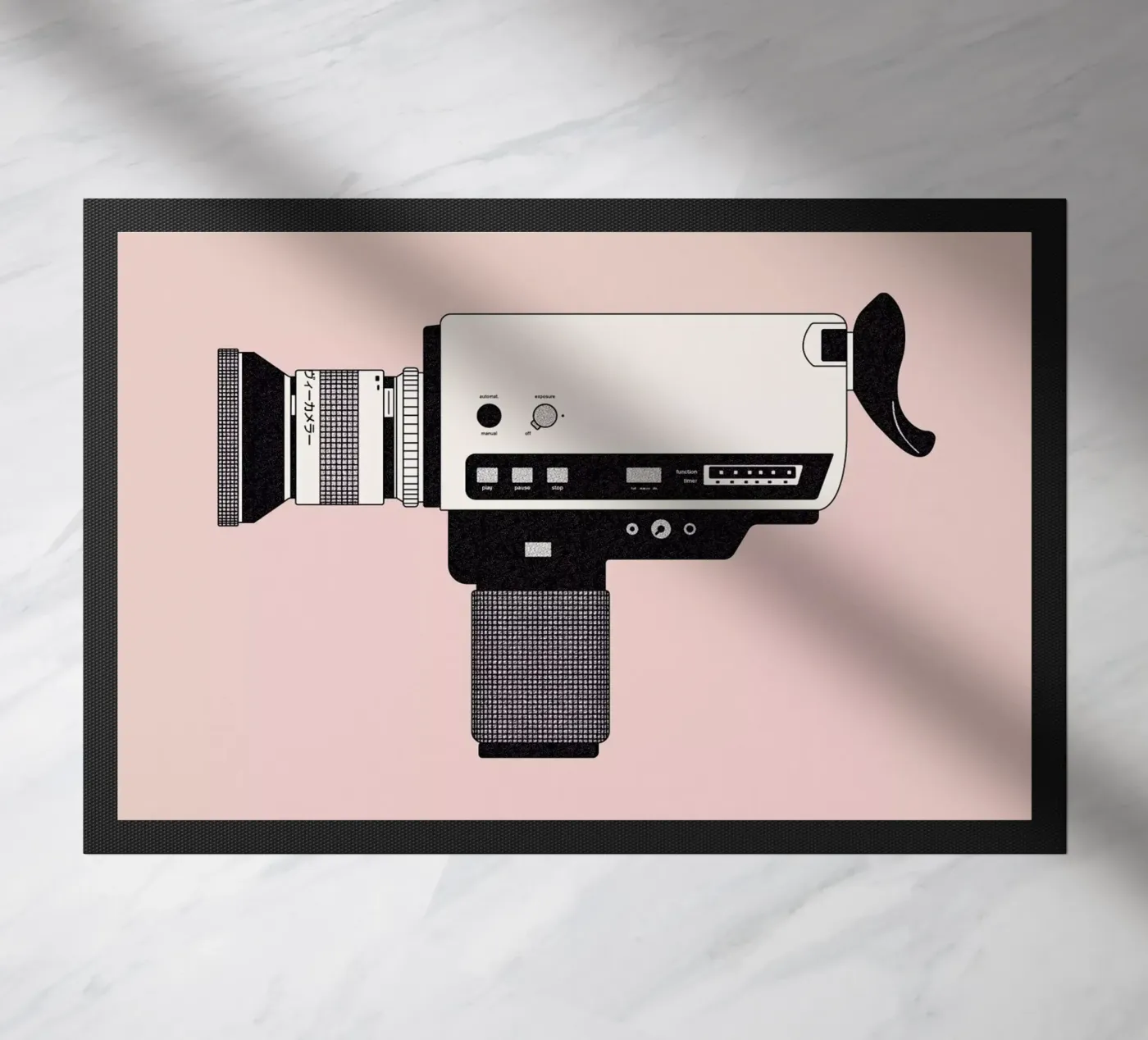 Super 8 Camera deurmat van Florent Bodart