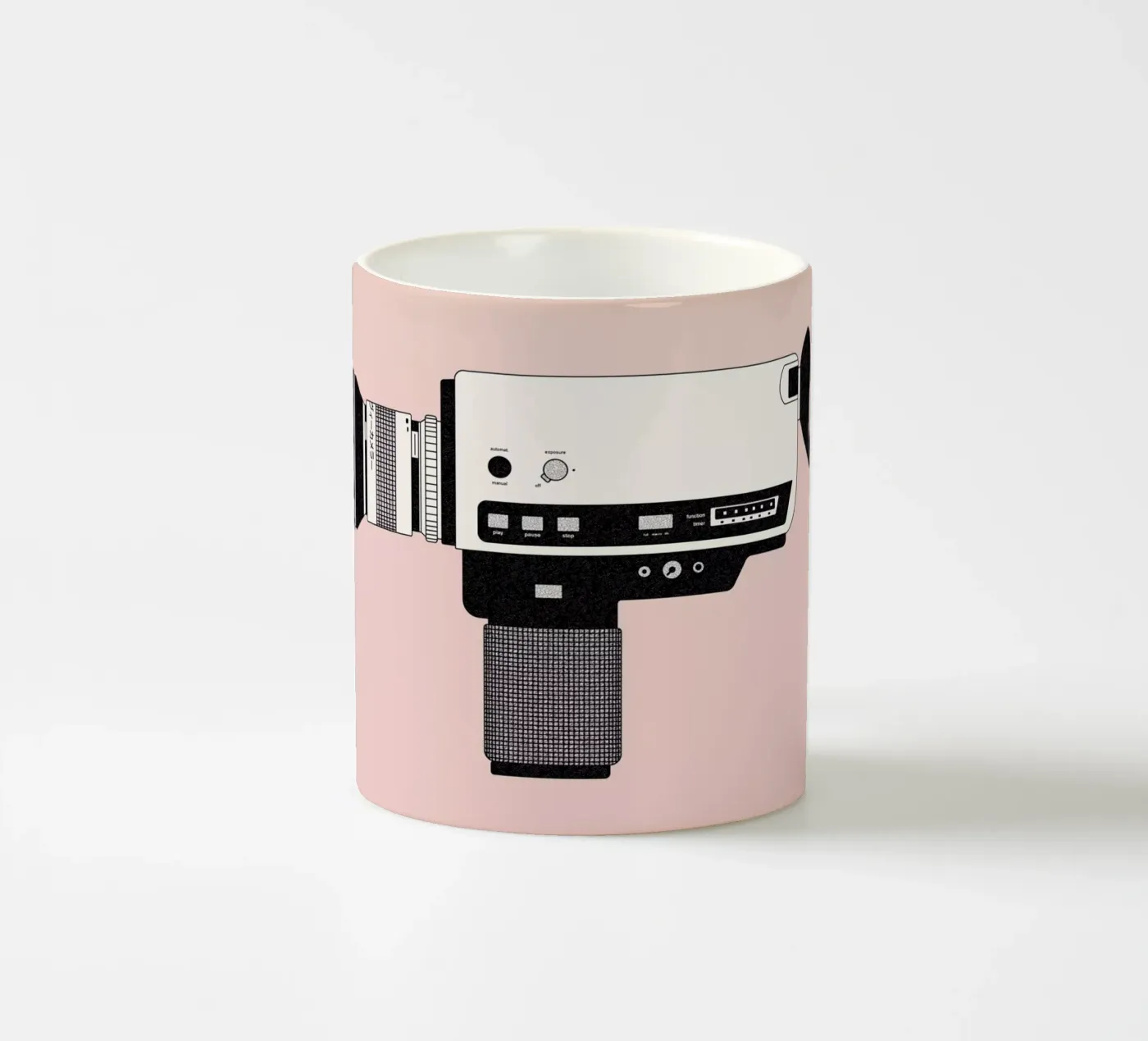Super 8 Camera ceramic mug by Florent Bodart