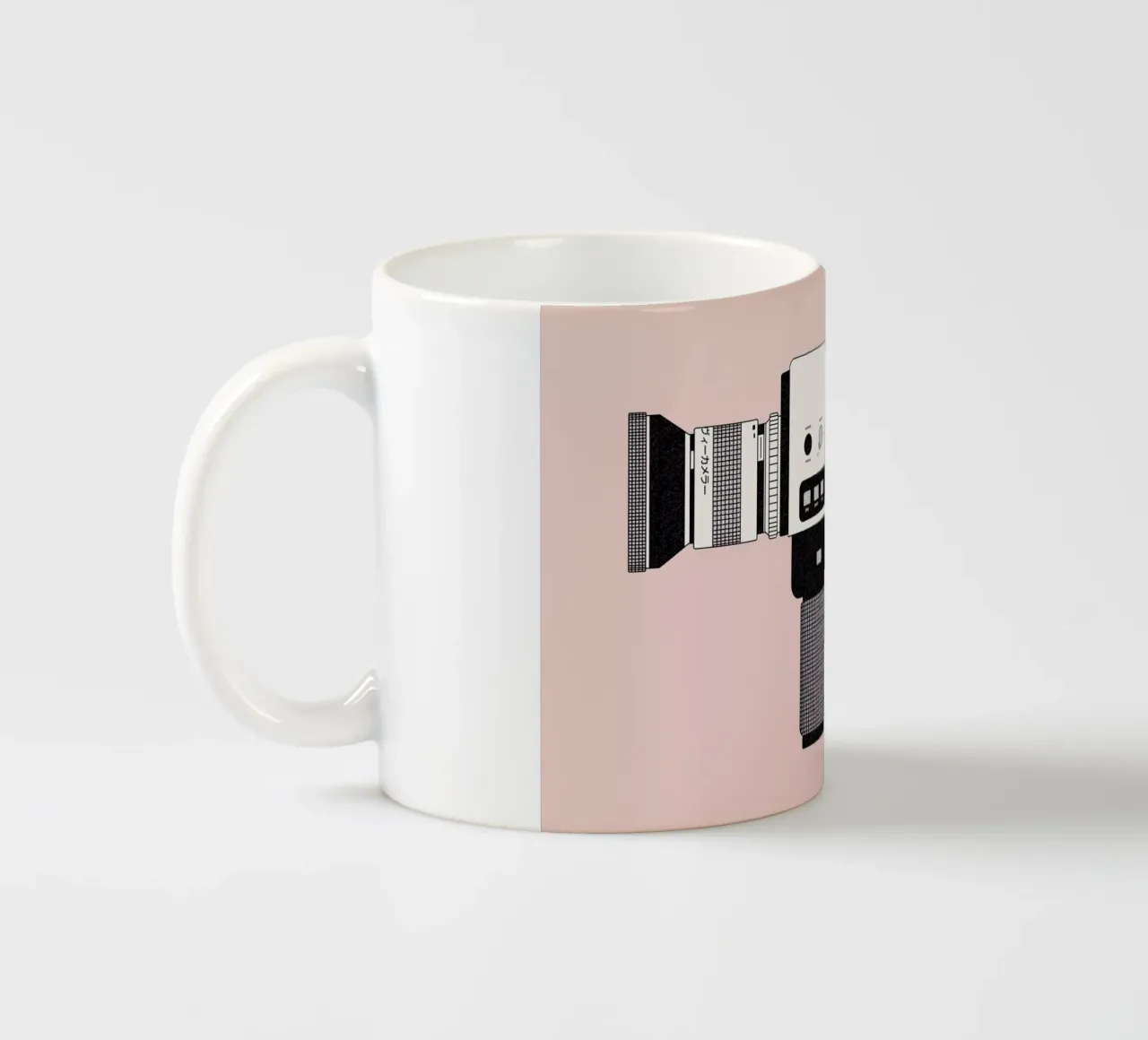 Super 8 Camera ceramic mug by Florent Bodart
