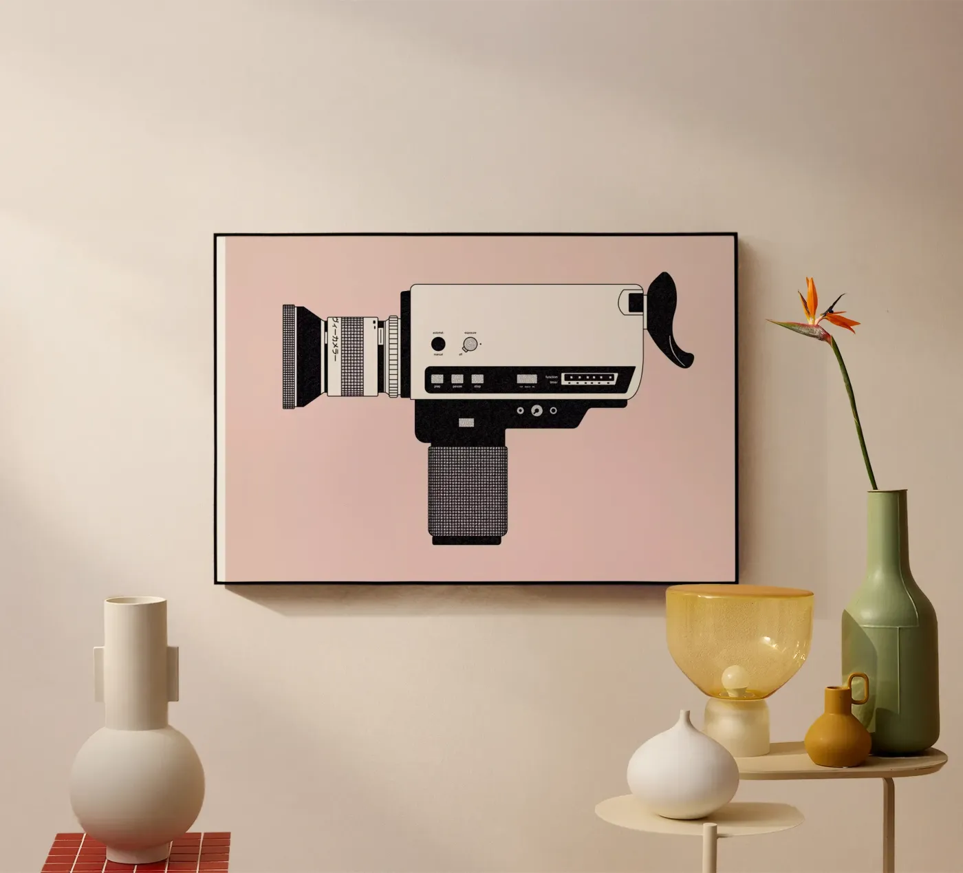 Super 8 Camera acryl van Florent Bodart