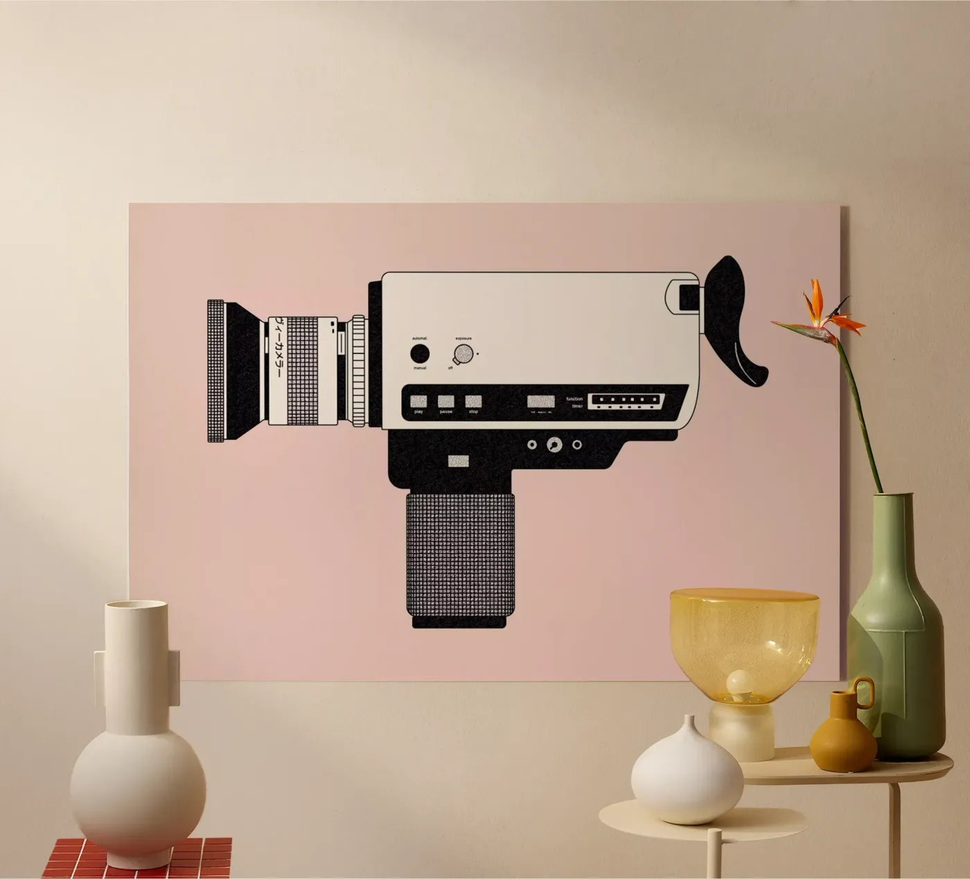 Super 8 Camera acryl van Florent Bodart