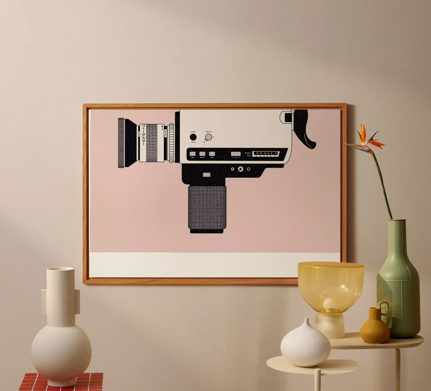 Super 8 Camera alluminio dibond da Florent Bodart