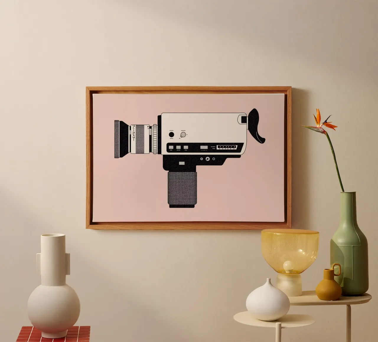 Super 8 Camera tela con Cornice a cassetta da Florent Bodart