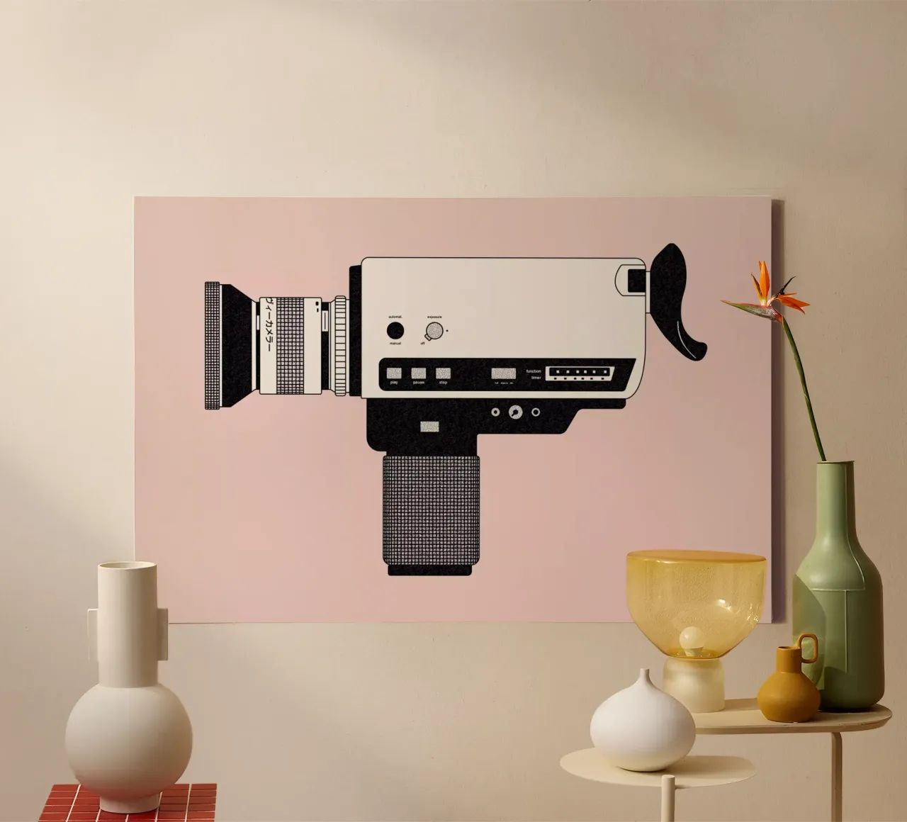 Super 8 Camera tela con Cornice a cassetta da Florent Bodart
