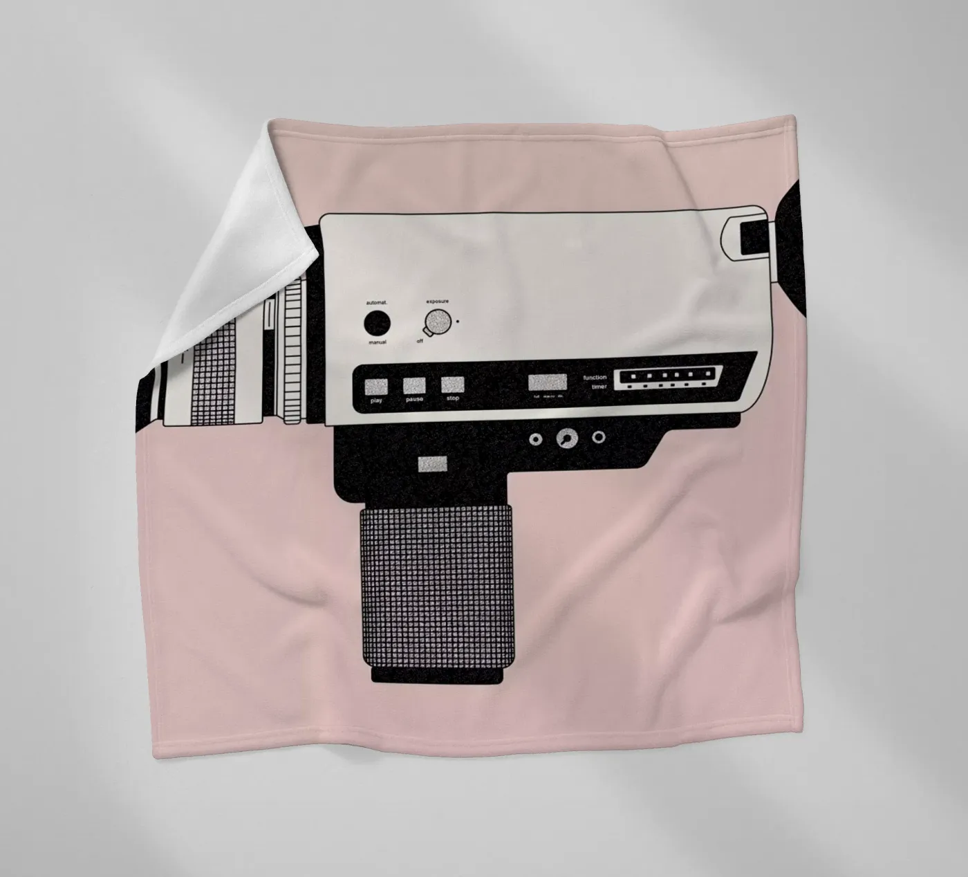 Super 8 Camera fleecedeken van Florent Bodart
