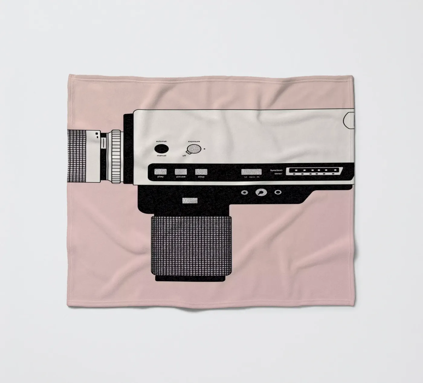 Super 8 Camera fleecedeken van Florent Bodart