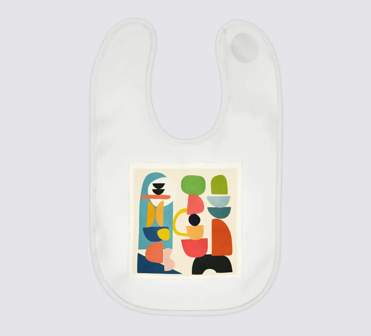 Minimal Abstract Shapes Art 3 bavaglino da Flow Line