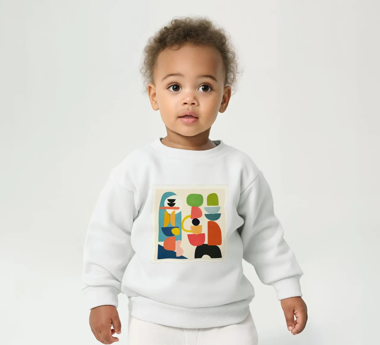 Minimal Abstract Shapes Art 3 felpa neonato da Flow Line