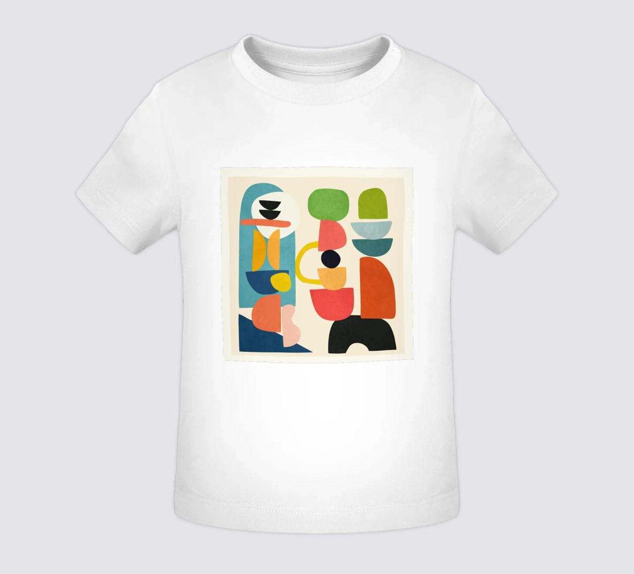 Minimal Abstract Shapes Art 3 maglietta neonato da Flow Line