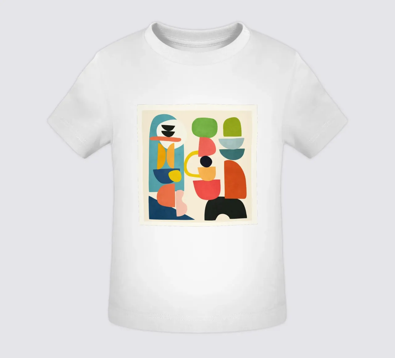 Minimal Abstract Shapes Art 3 maglietta neonato da Flow Line