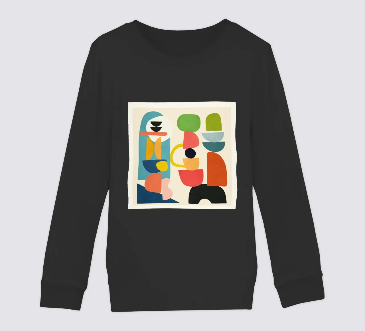 Minimal Abstract Shapes Art 3 felpa bambino da Flow Line