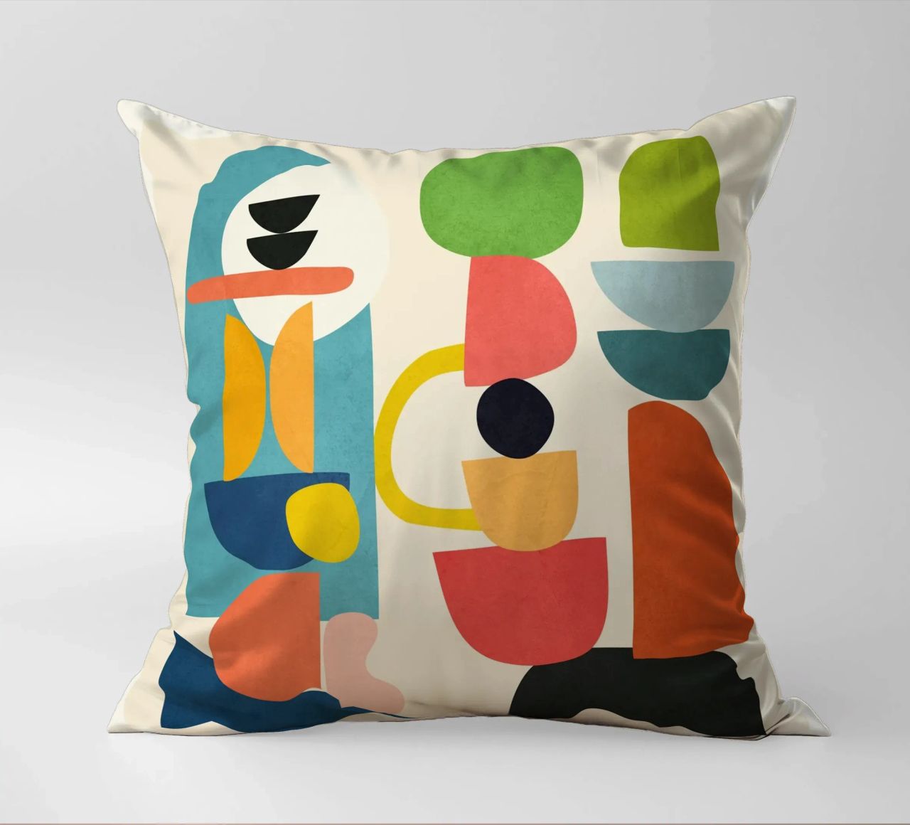 Minimal Abstract Shapes Art 3 cuscino da Flow Line
