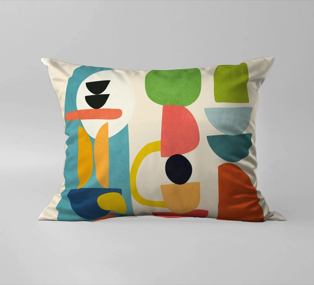 Minimal Abstract Shapes Art 3 cuscino da Flow Line