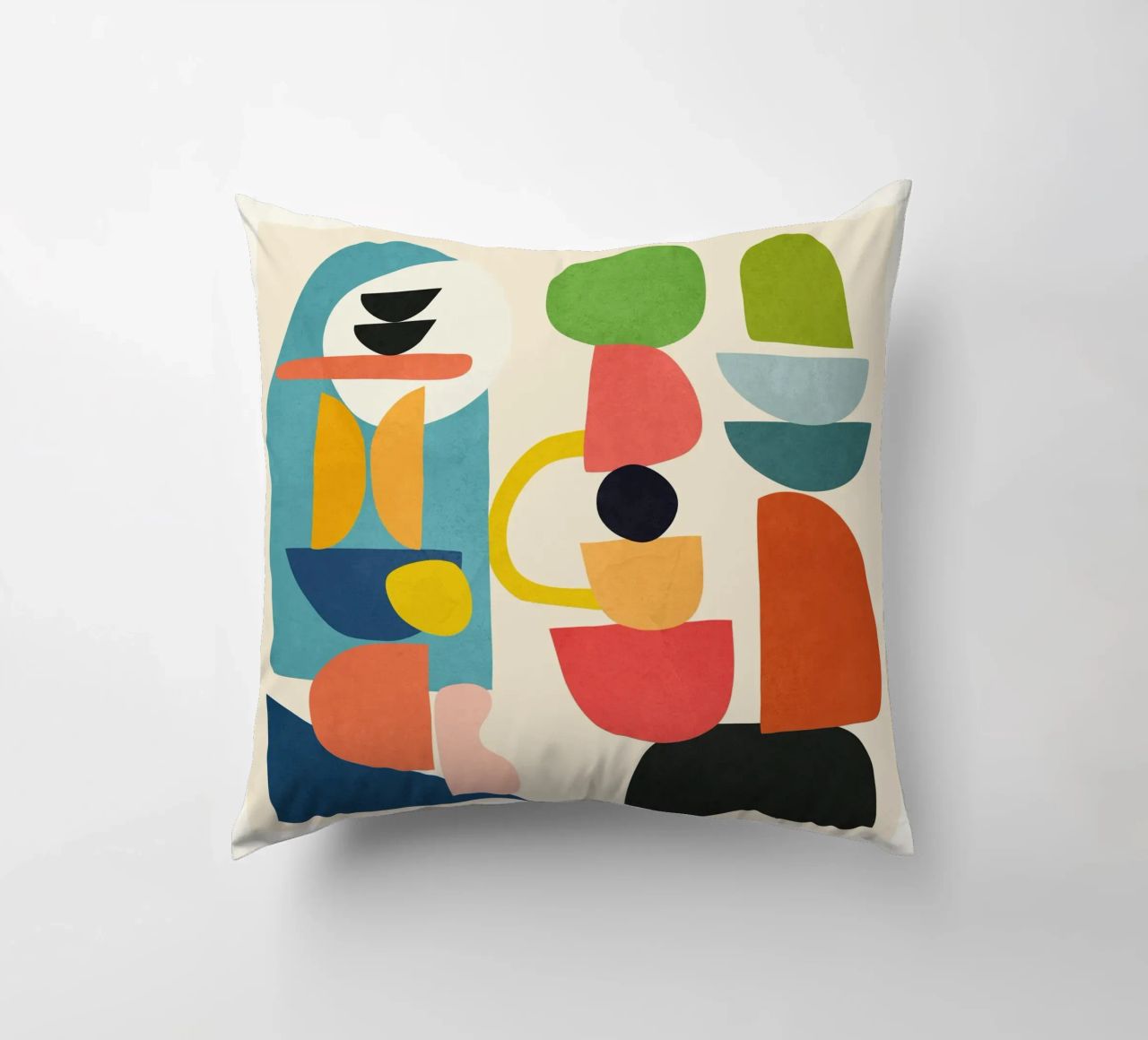 Minimal Abstract Shapes Art 3 cuscino da Flow Line
