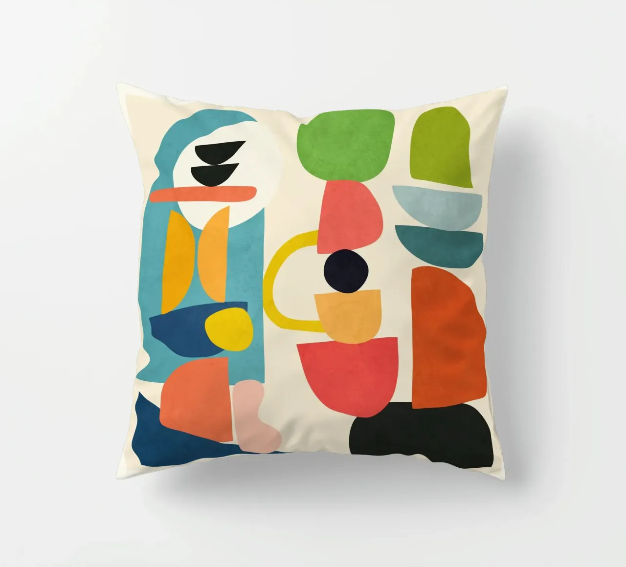 Minimal Abstract Shapes Art 3 cuscino da Flow Line