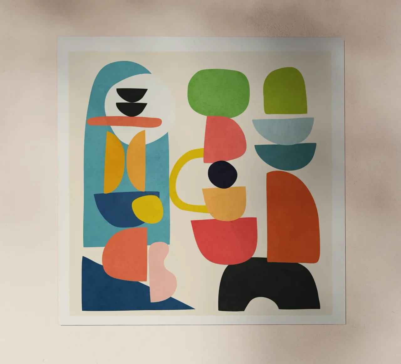 Minimal Abstract Shapes Art 3 pellicola backlit da Flow Line