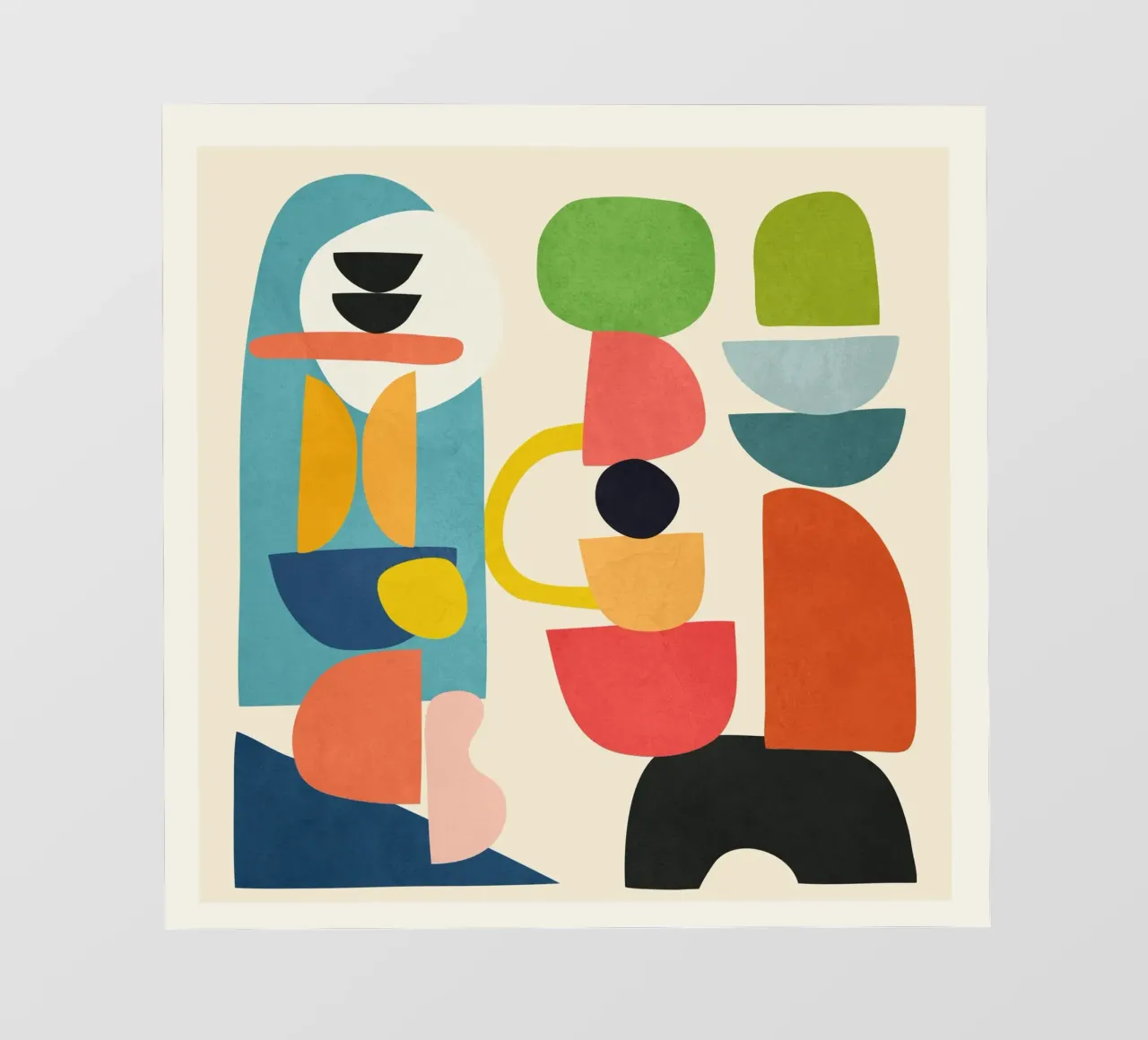 Minimal Abstract Shapes Art 3 telo in pvc da Flow Line