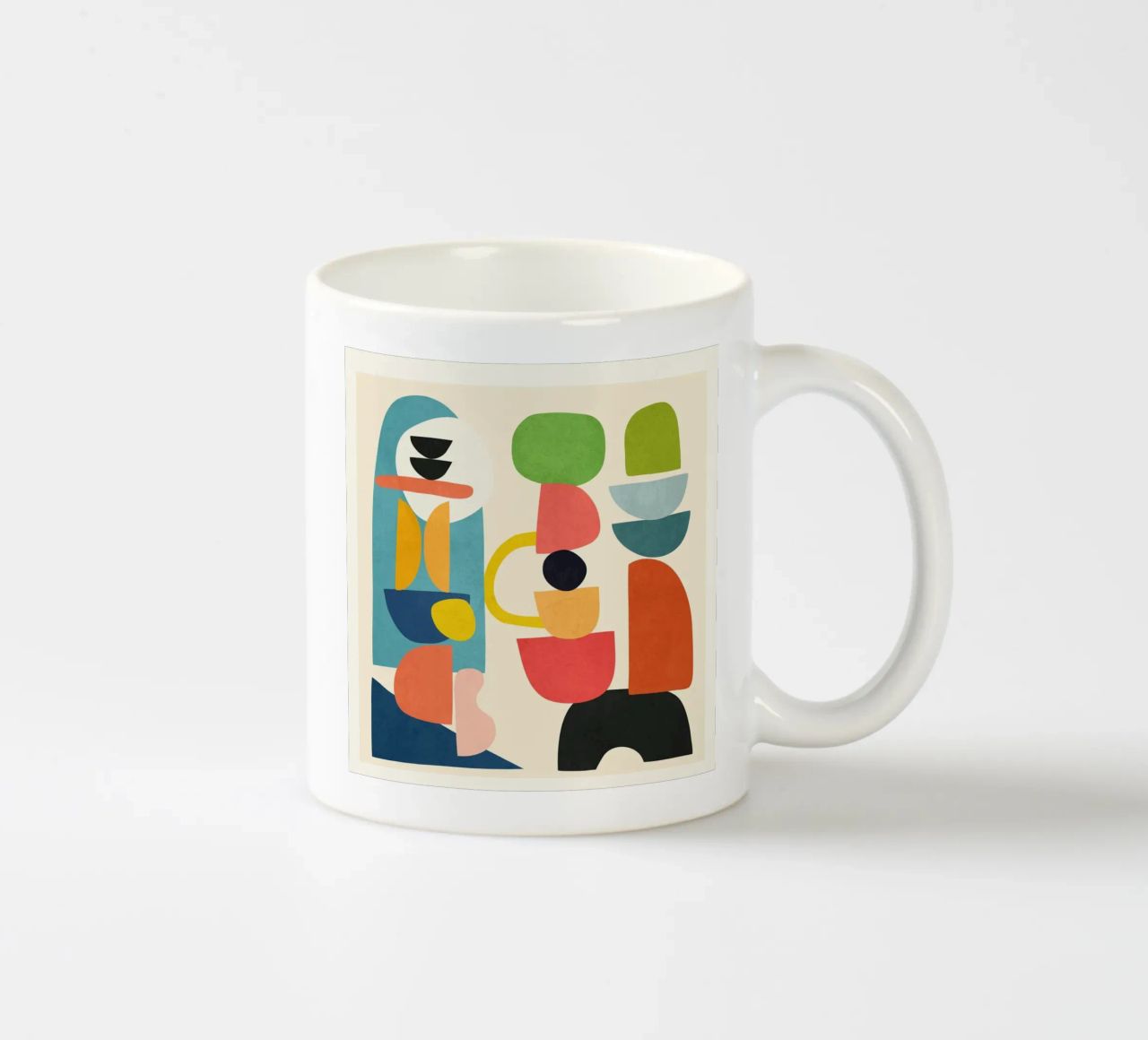 Minimal Abstract Shapes Art 3 tazza in ceramica da Flow Line