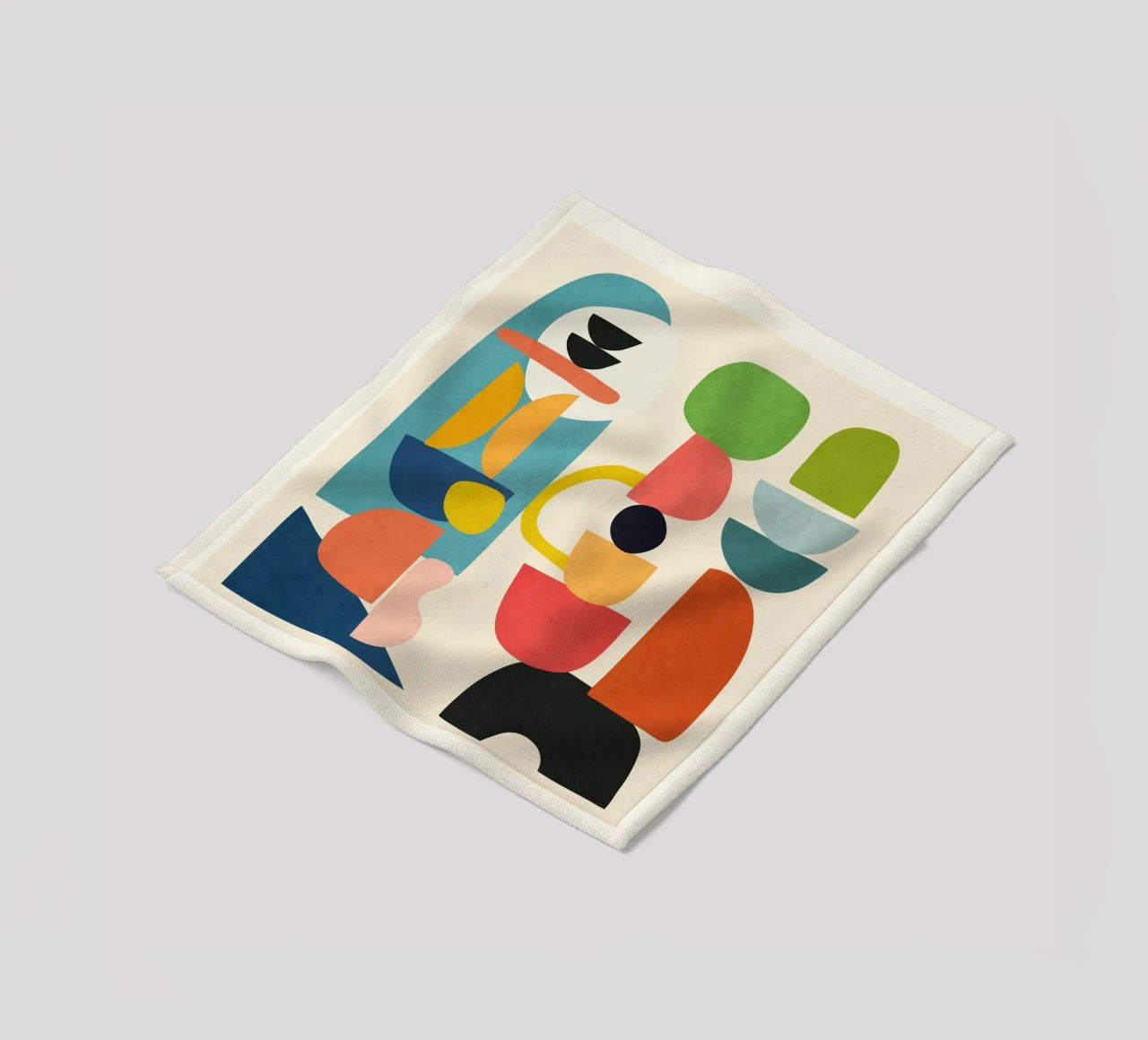 Minimal Abstract Shapes Art 3 coperta in pile da Flow Line