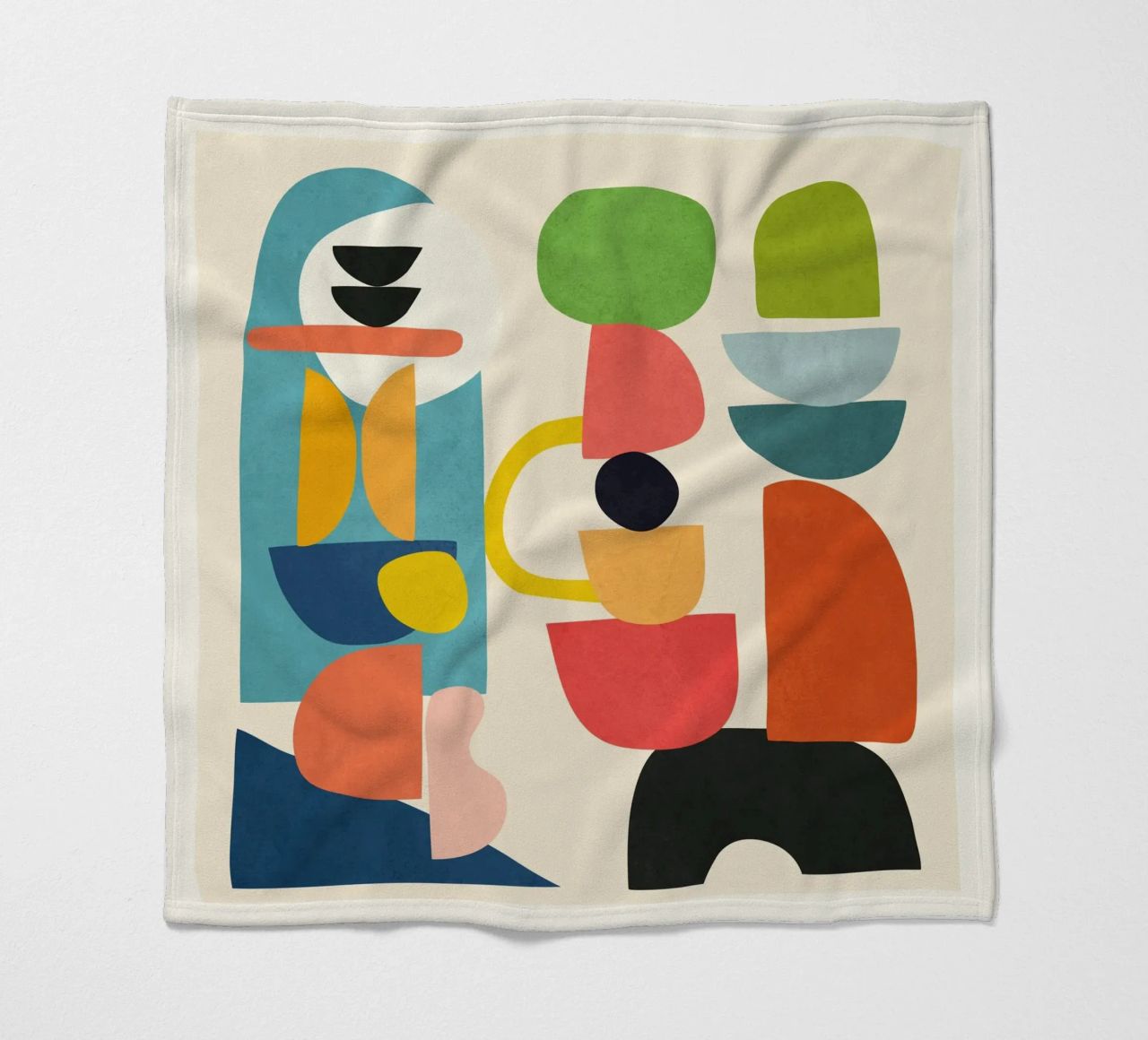 Minimal Abstract Shapes Art 3 coperta in pile da Flow Line