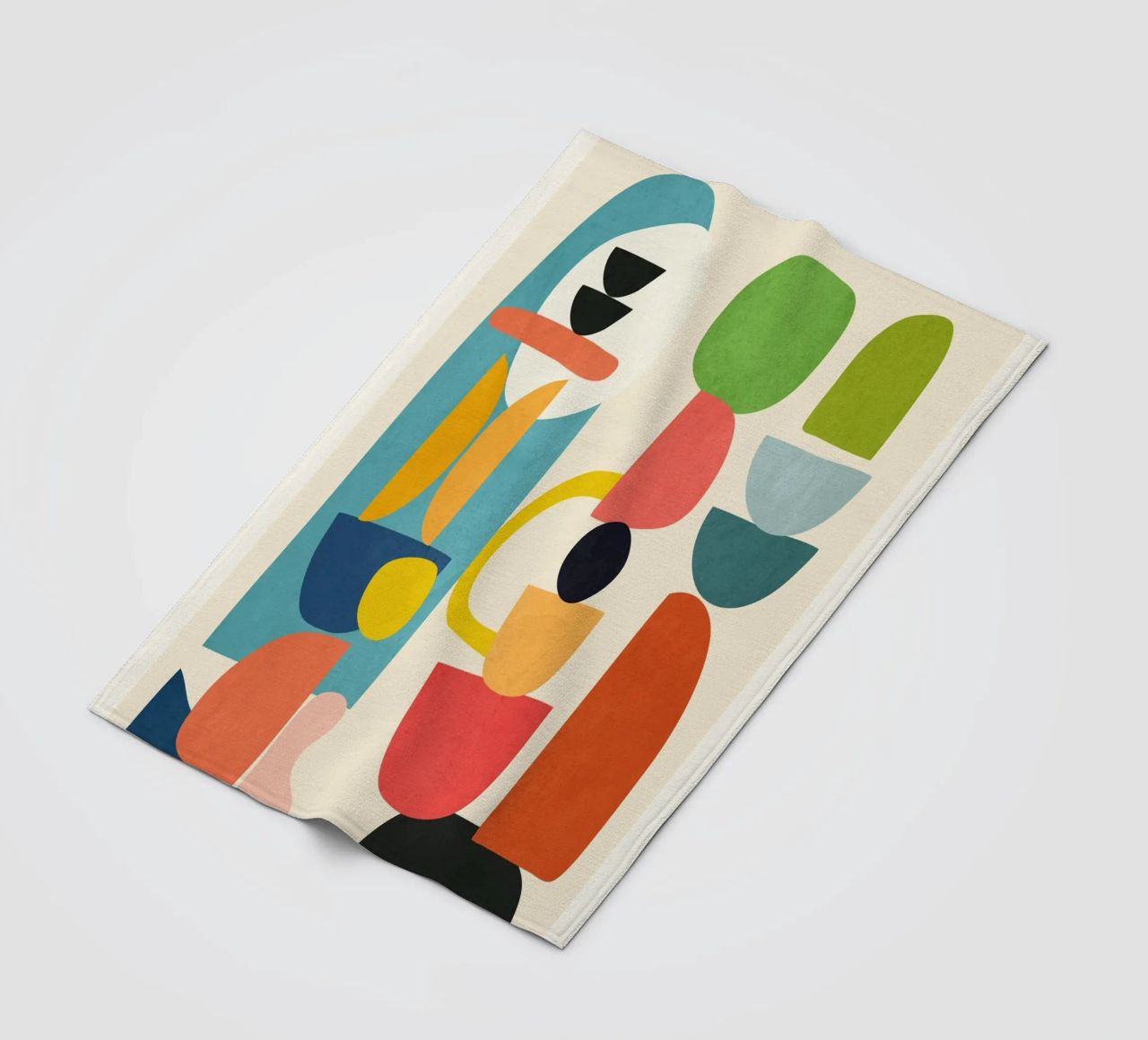 Minimal Abstract Shapes Art 3 coperta in pile da Flow Line